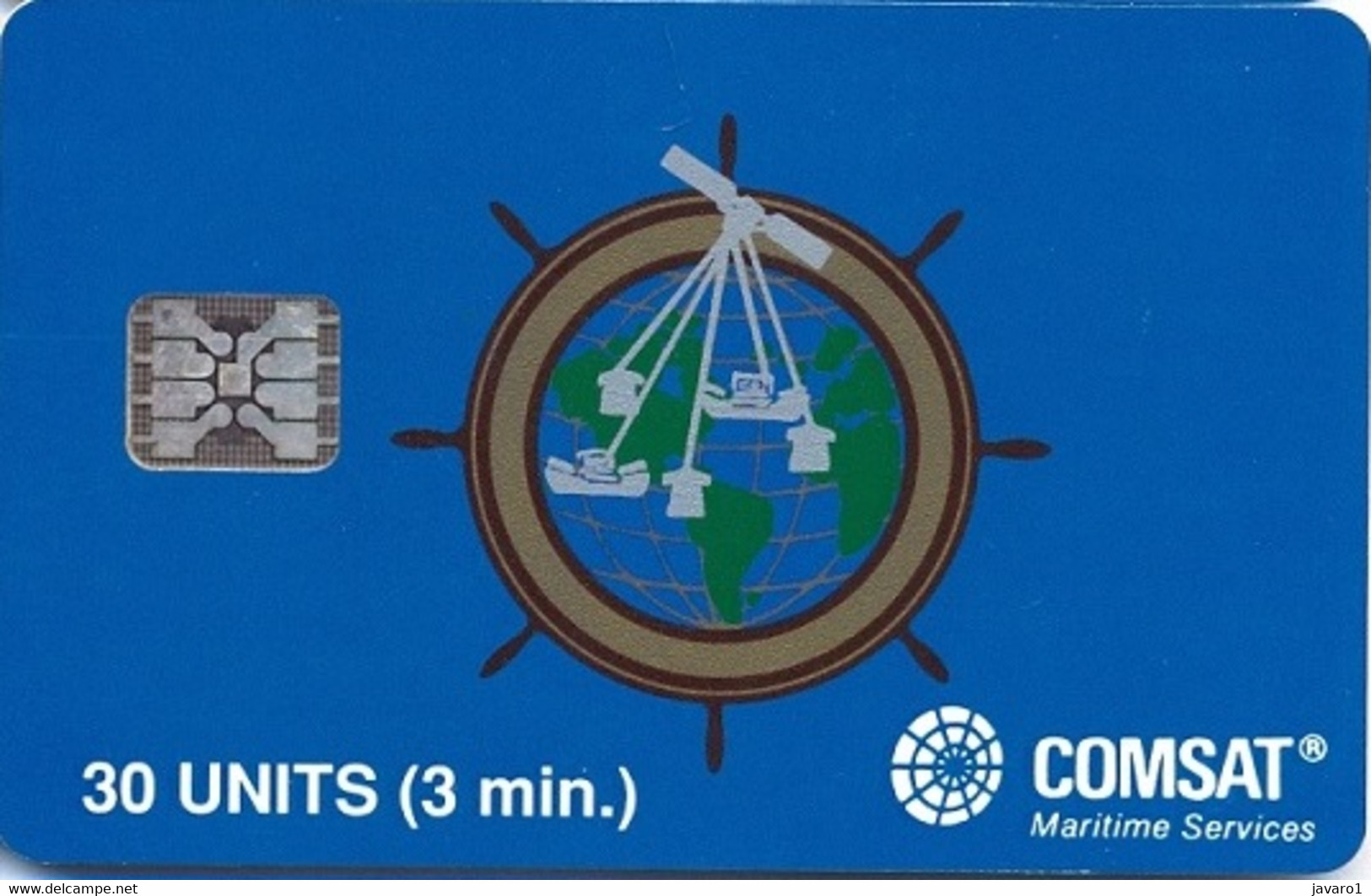 COMSAT : COM10 30u COMSAT SI-5 Silver  (2020) USED - [2] Chip Cards