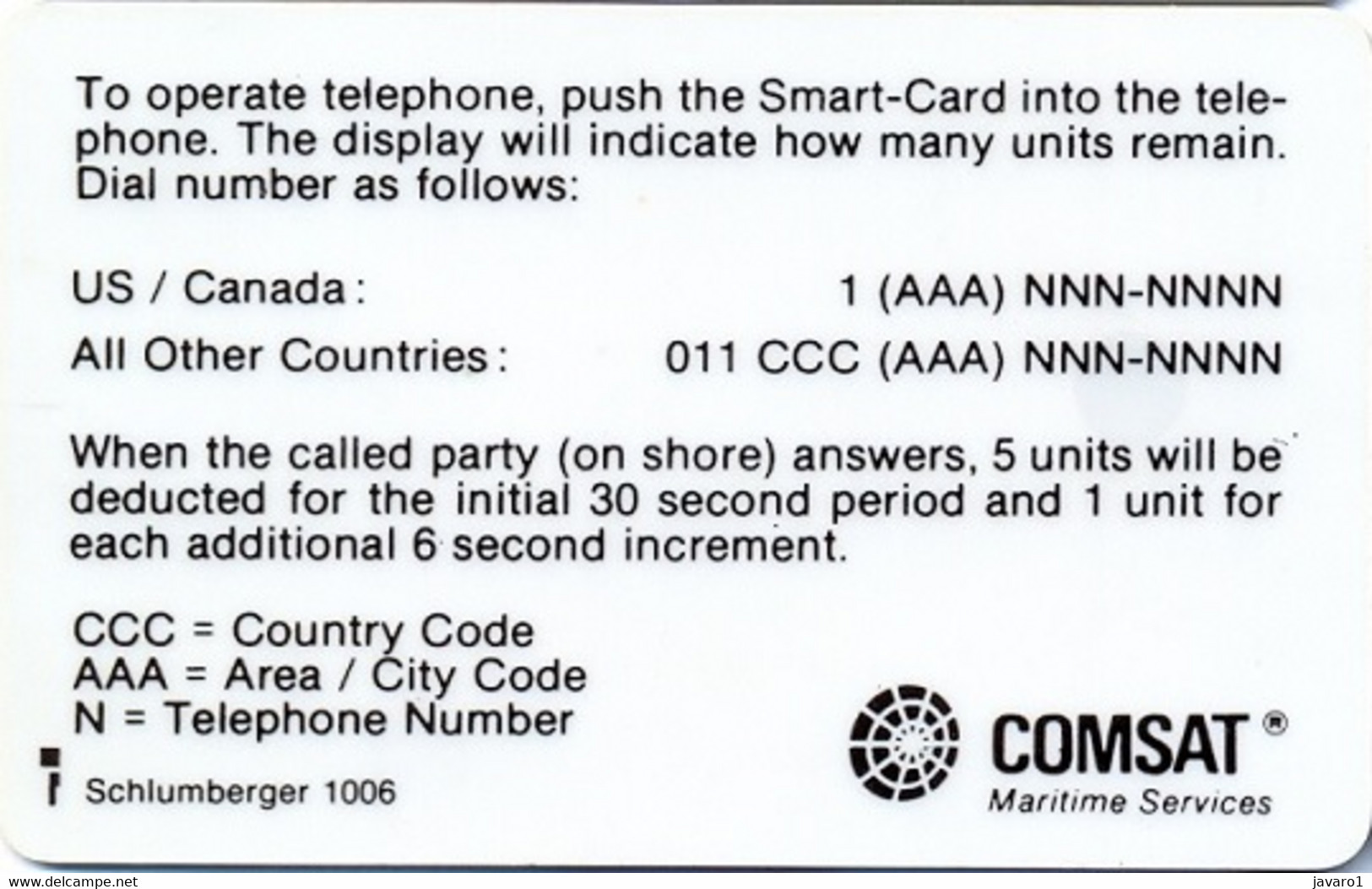 COMSAT : COM08 30u COMSAT SI-4gold (ctrl 1006) USED - [2] Chipkarten