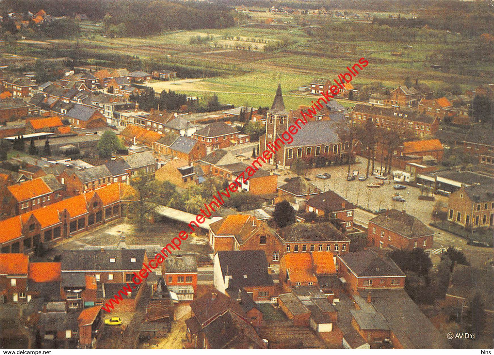 Lente 1985 - Centrum Met Zicht Op Kerk School En Calvenne - Tremelo - Tremelo