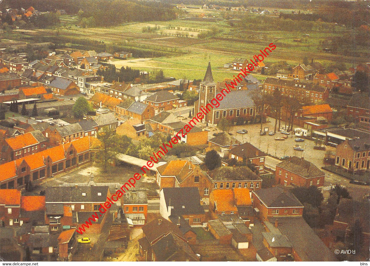 Lente 1985 - Centrum Met Zicht Op Kerk School En Calvenne - Tremelo - Tremelo