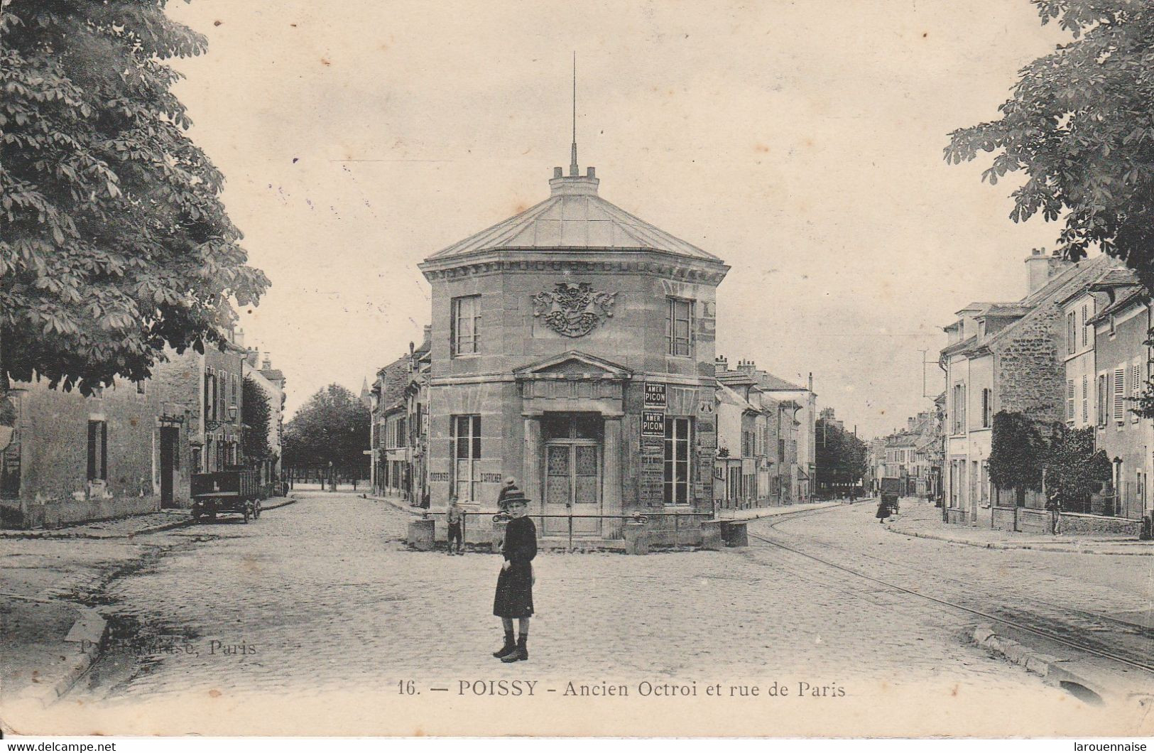 78 - POISSY - Ancien Octroi Et Rue De Paris - Poissy