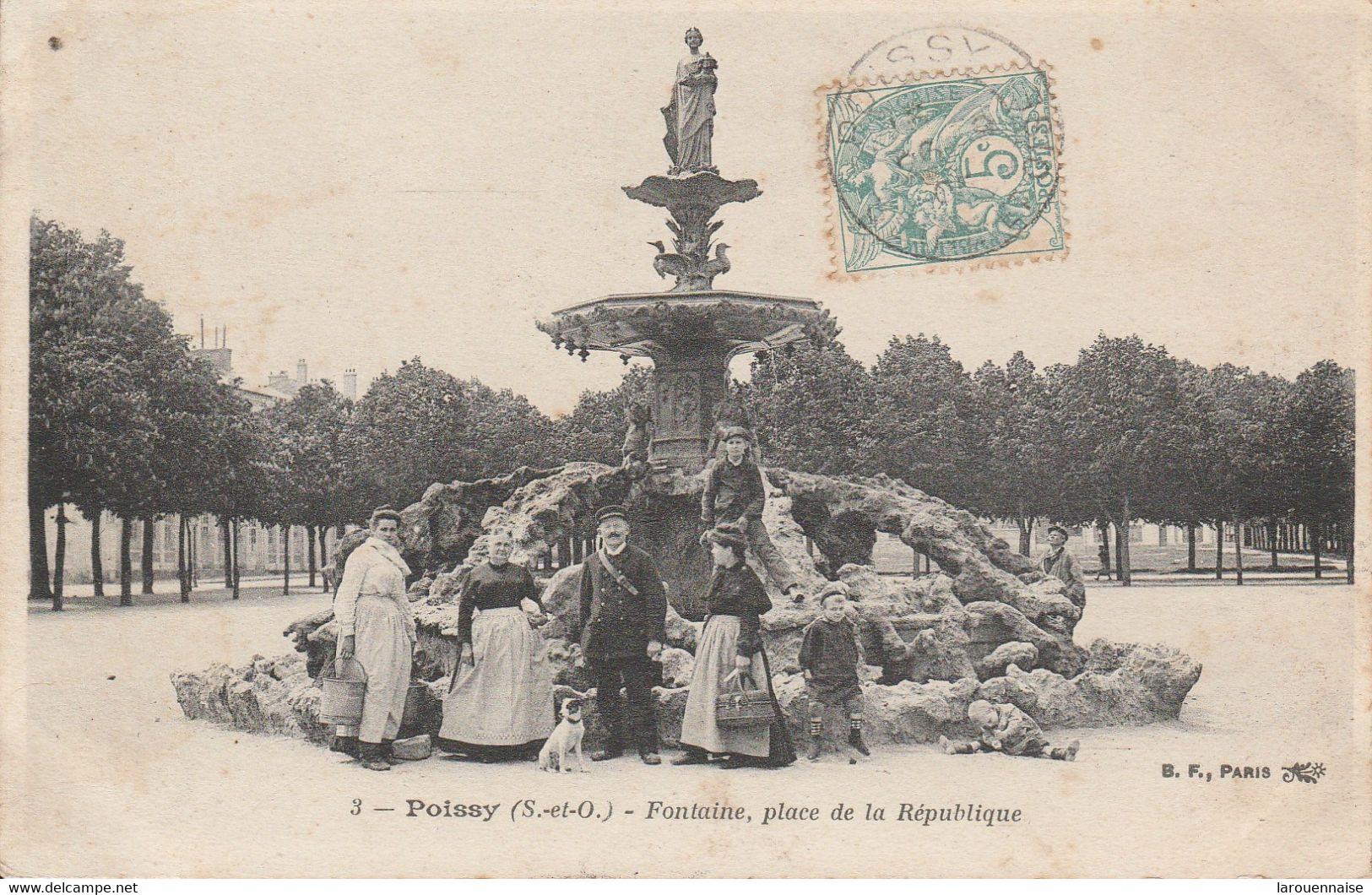 78 - POISSY - Fontaine, Place De La République - Poissy