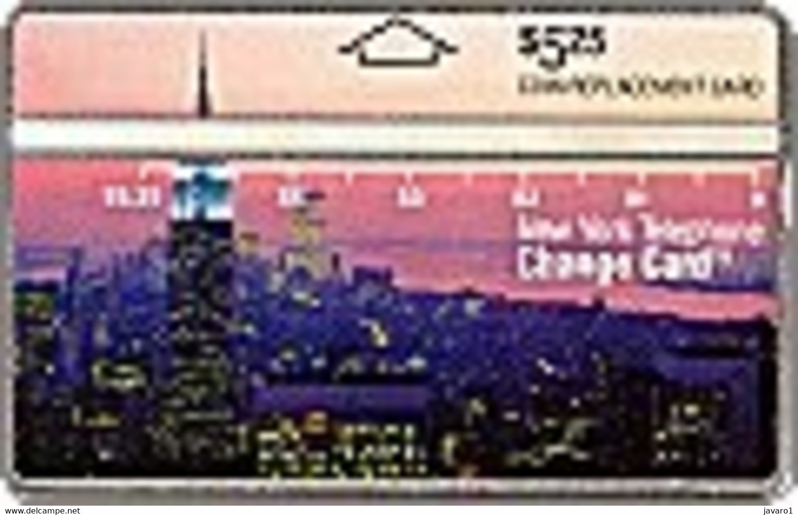 USA_ : D05 $5.25 NYork Empire State (white Letters) MINT - [3] Tarjetas Magnéticas