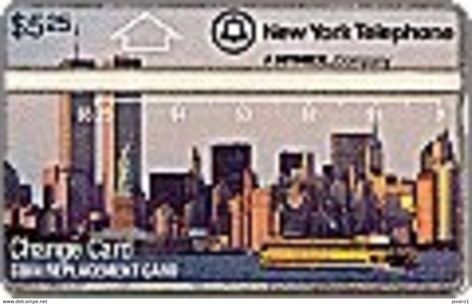 USA_ : D01 $5.25 New-York   Change Card USED - [3] Magnetic Cards