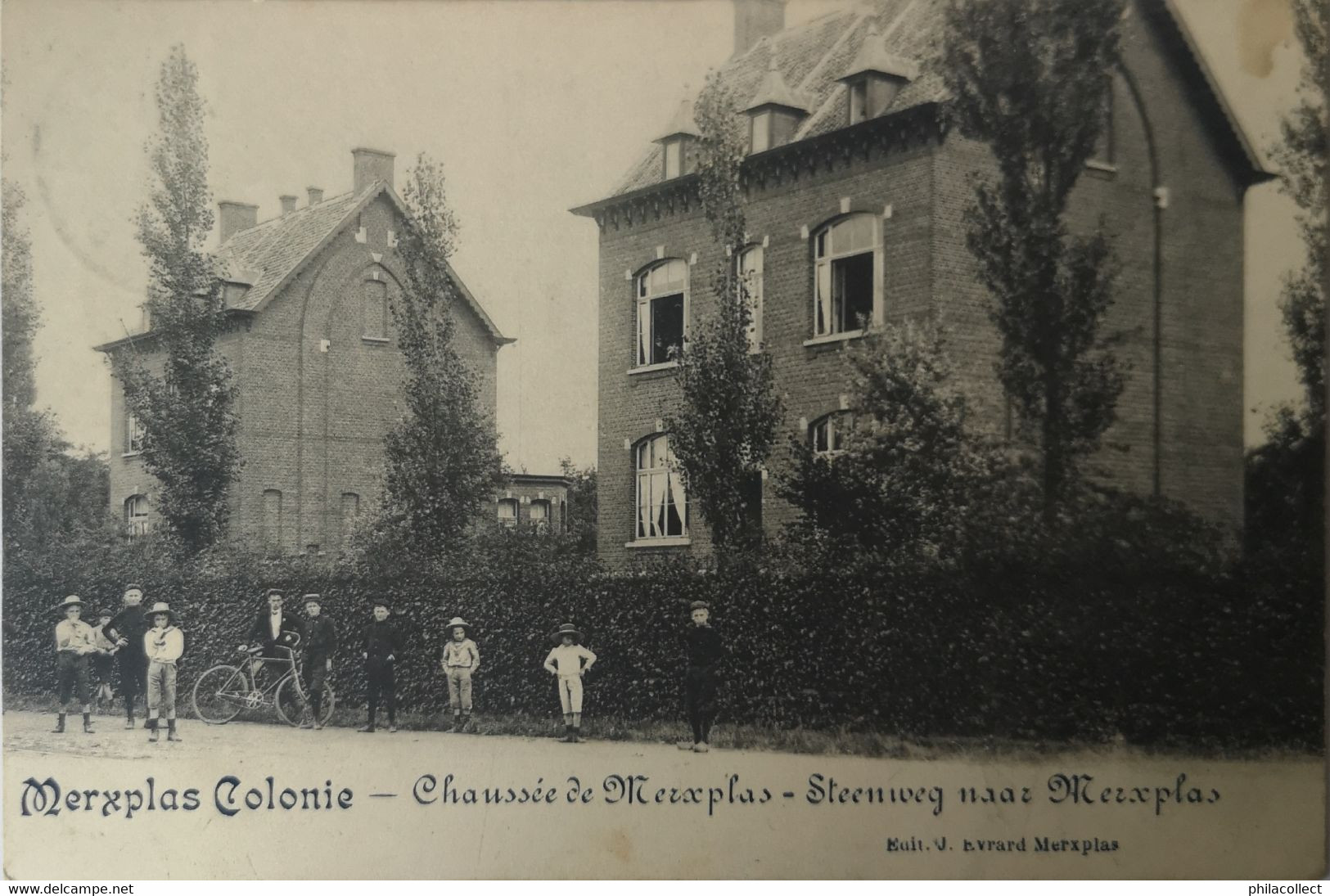 Merksplas - Merxplas Colonie // Chaussee. De Merxplas (met Volk) 1911 - Merksplas