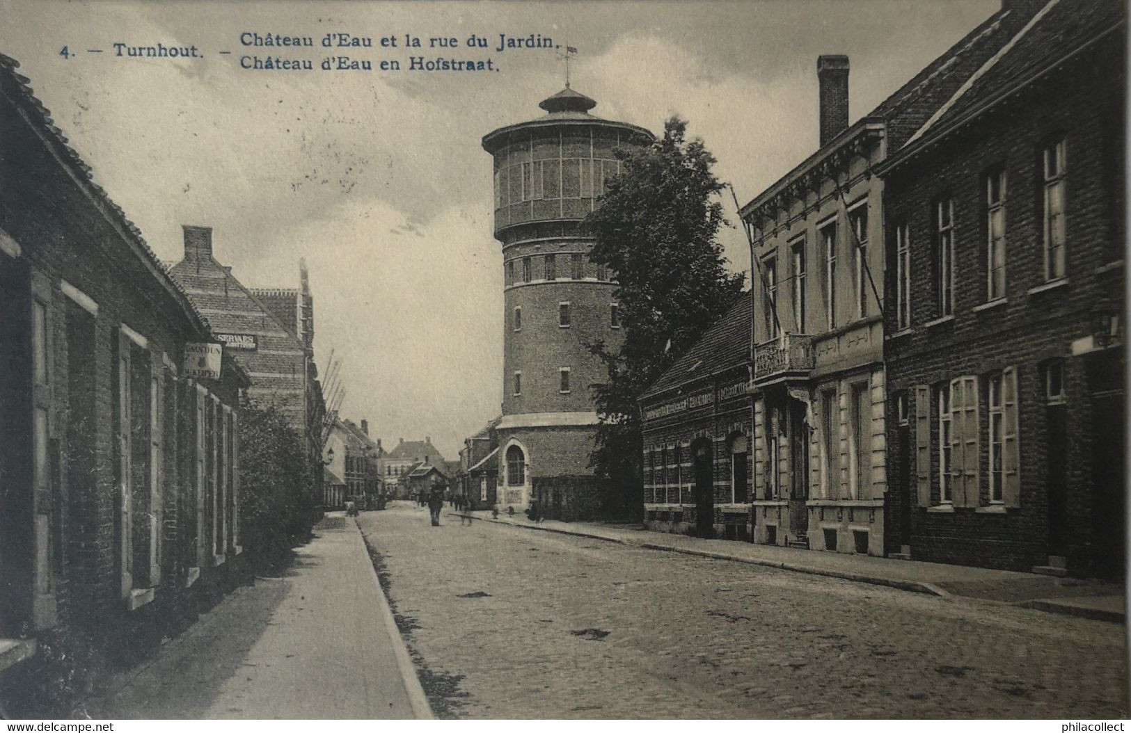 Turnhout // Rue Du Jardin - Hofstraat Watertoren - Chateau D'Eau 1913 - Turnhout