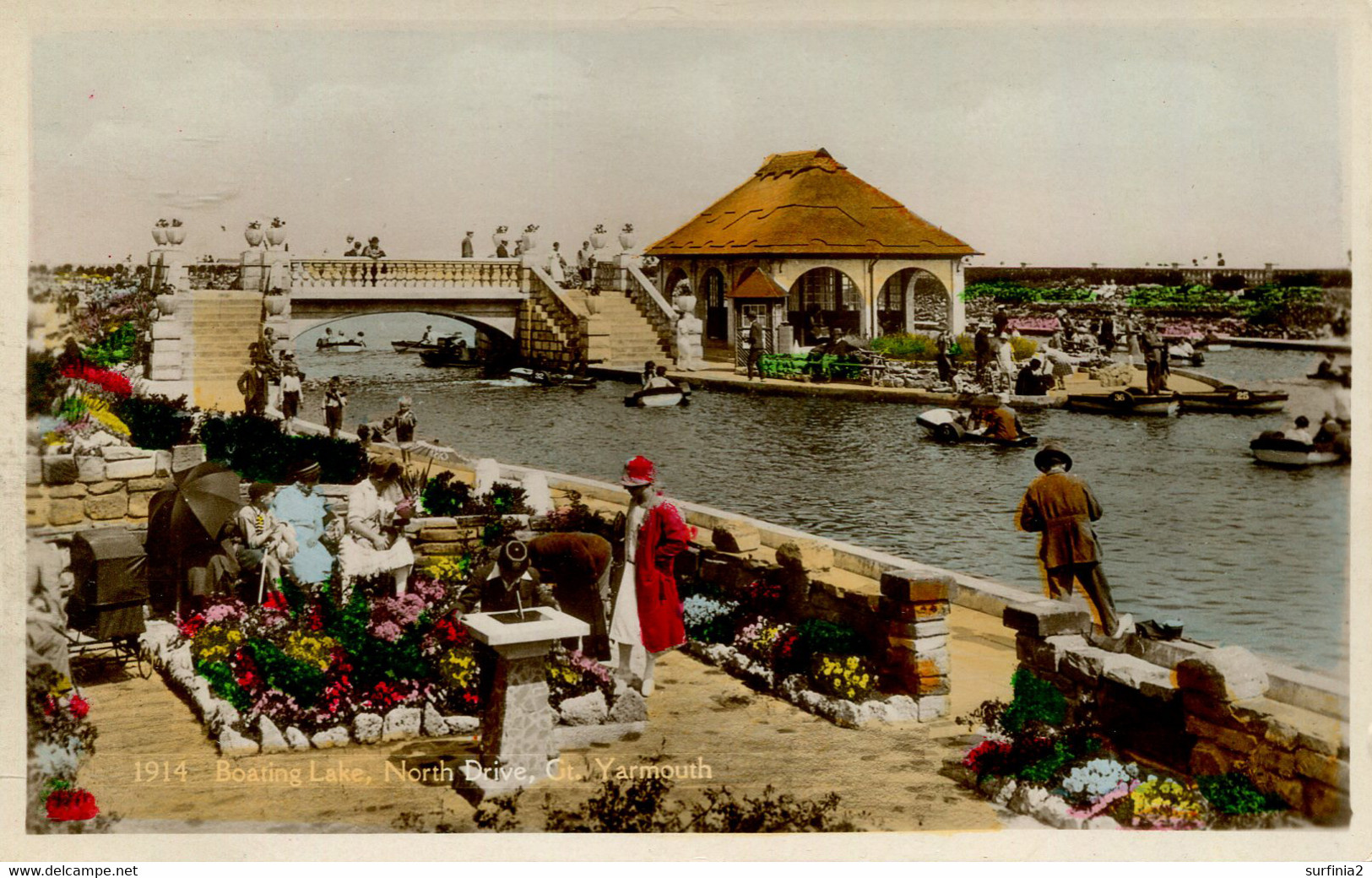 NORFOLK - GREAT YARMOUTH - BOATING LAKE, NORTH DRIVE RP Nf724 - Great Yarmouth