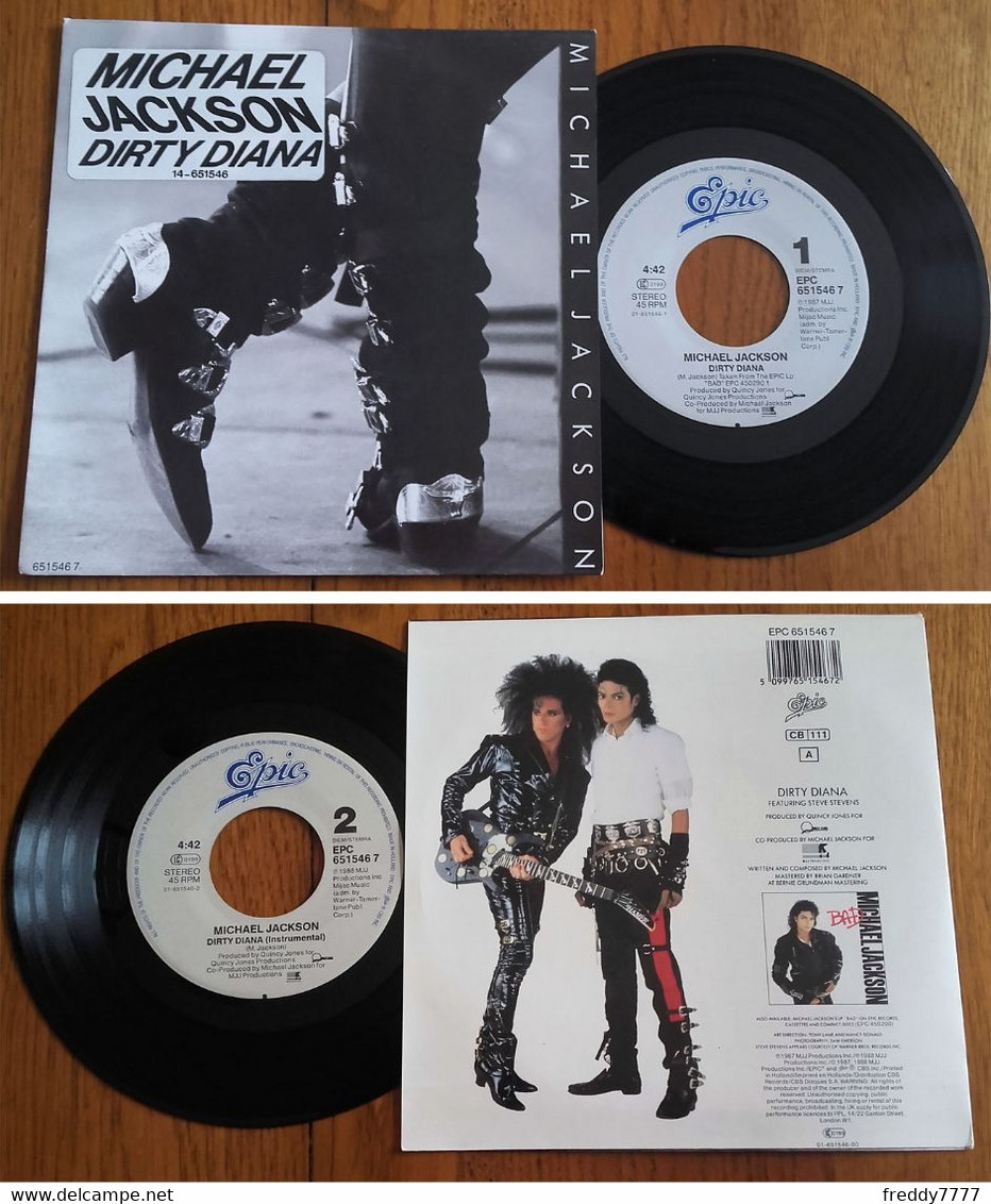 RARE Dutch SP 45t RPM (7") MICHAEL JACKSON (1988) - Collectors