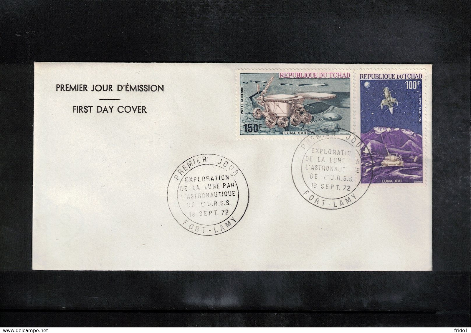 Tchad 1972 Space / Raumfahrt LUNA XVI + LUNA XVII FDC - Africa