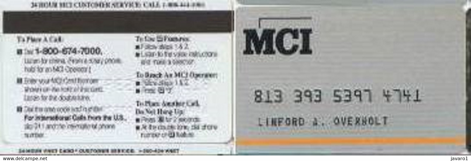 USA : USAM262 MCI '24 Hour MCI Cust  MS8mm USED - To Identify