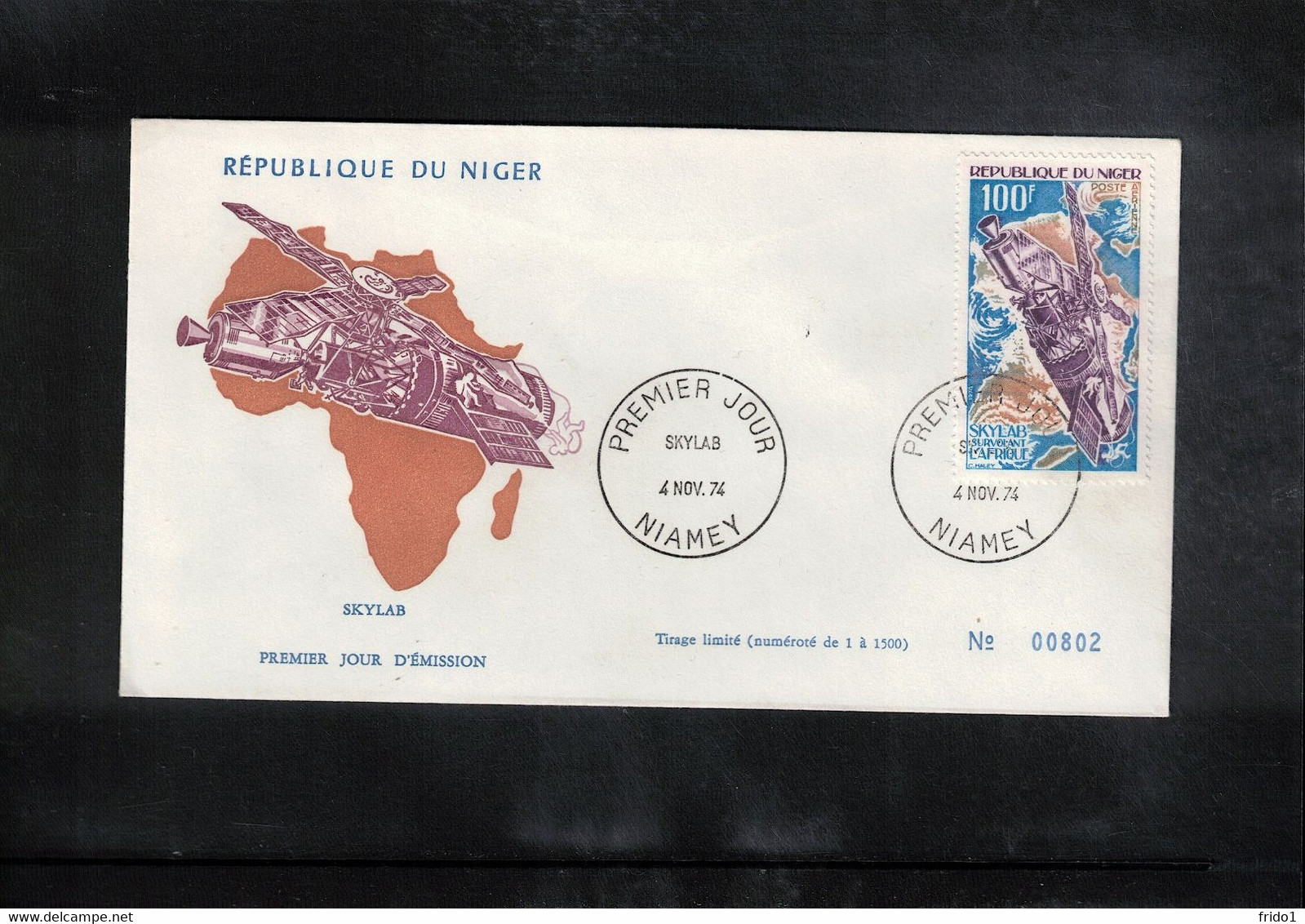Niger 1974 Space / Raumfahrt  Skylab FDC - Africa