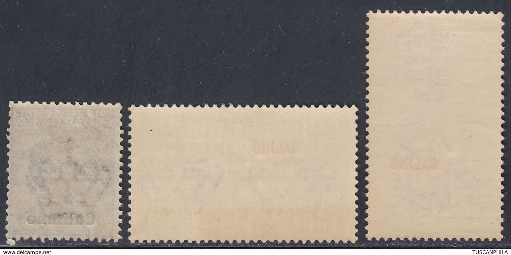 1912-1932 3 Valori Sass. 5-24-26 MH* Cv 124 - Egeo (Calino)