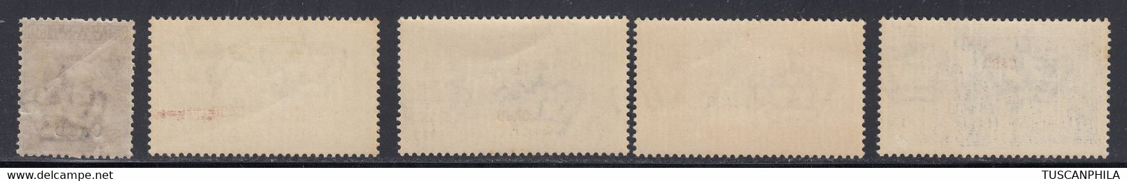 1912-1932 Insieme Di 5 Valori Sass. MH* Cv 114 - Aegean (Caso)