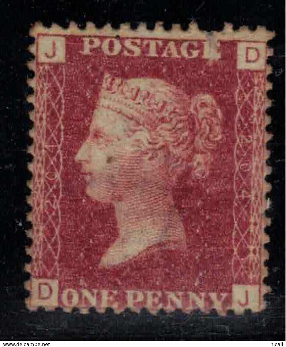 GB 1864 1d Red Plate 204 SG 48 HM #BWD9 - Ongebruikt