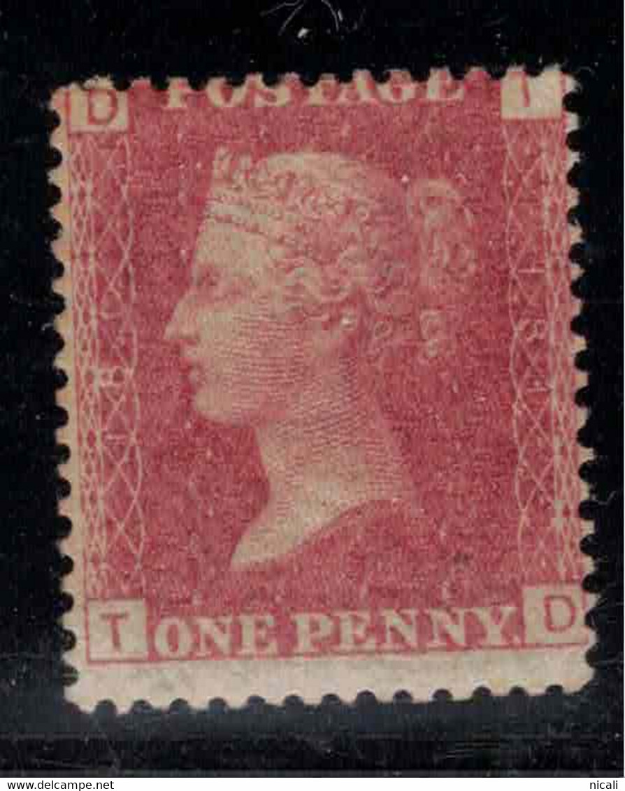 GB 1864 1d Red Plate 181 SG 48 HM #BWD7 - Nuevos