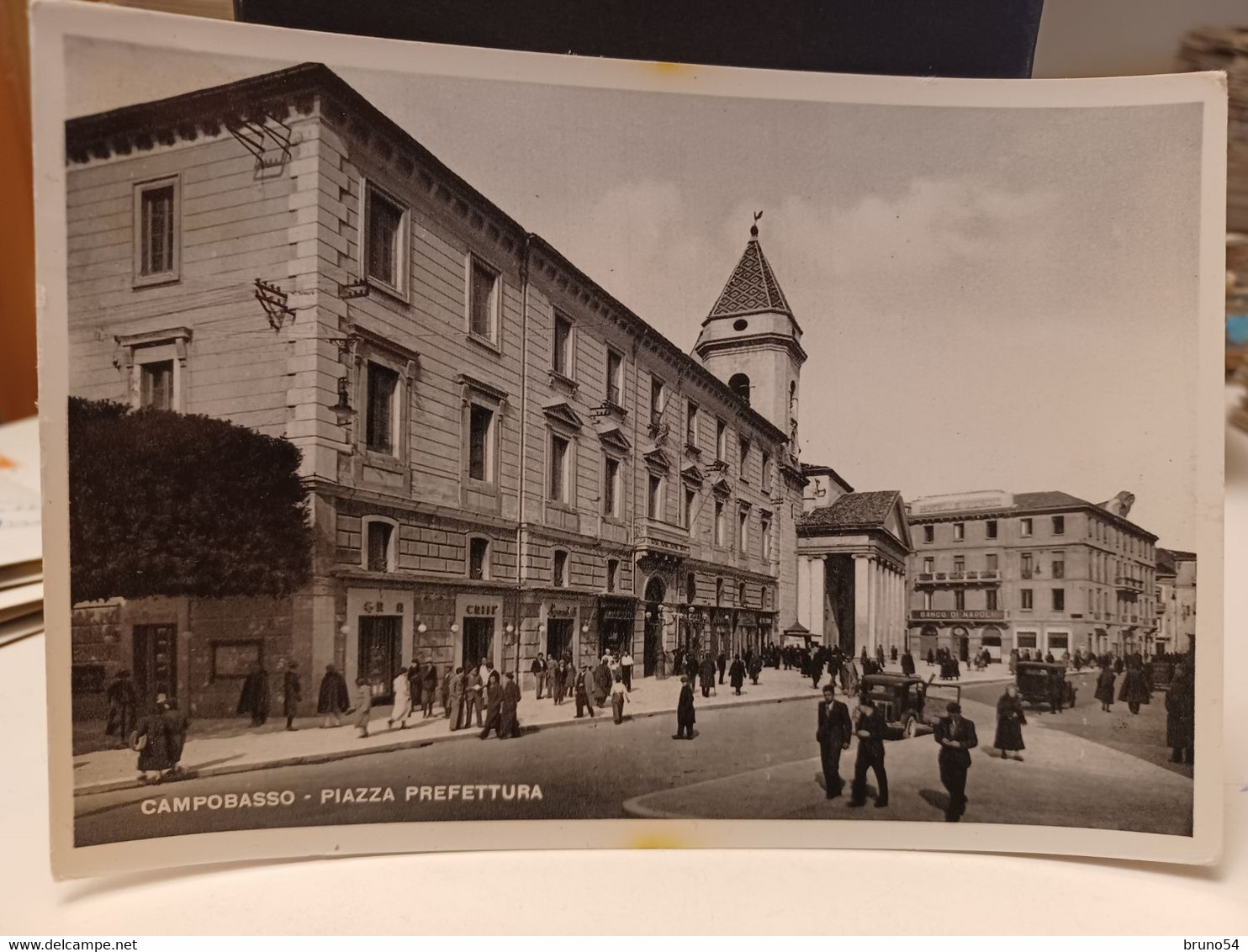 Cartolina Campobasso Piazza Prefettura 1949 - Campobasso