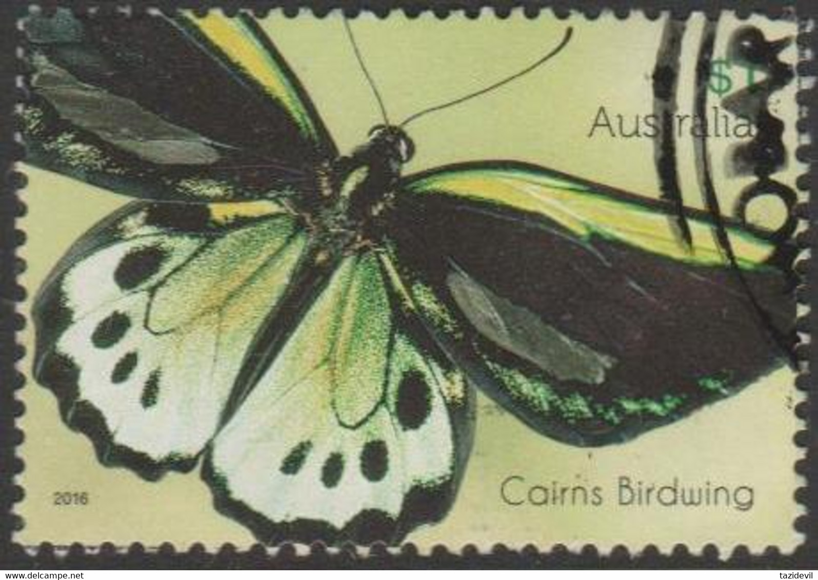 AUSTRALIA - USED 2016 $1.00 Butterflies - Cairns Birdwing - Used Stamps