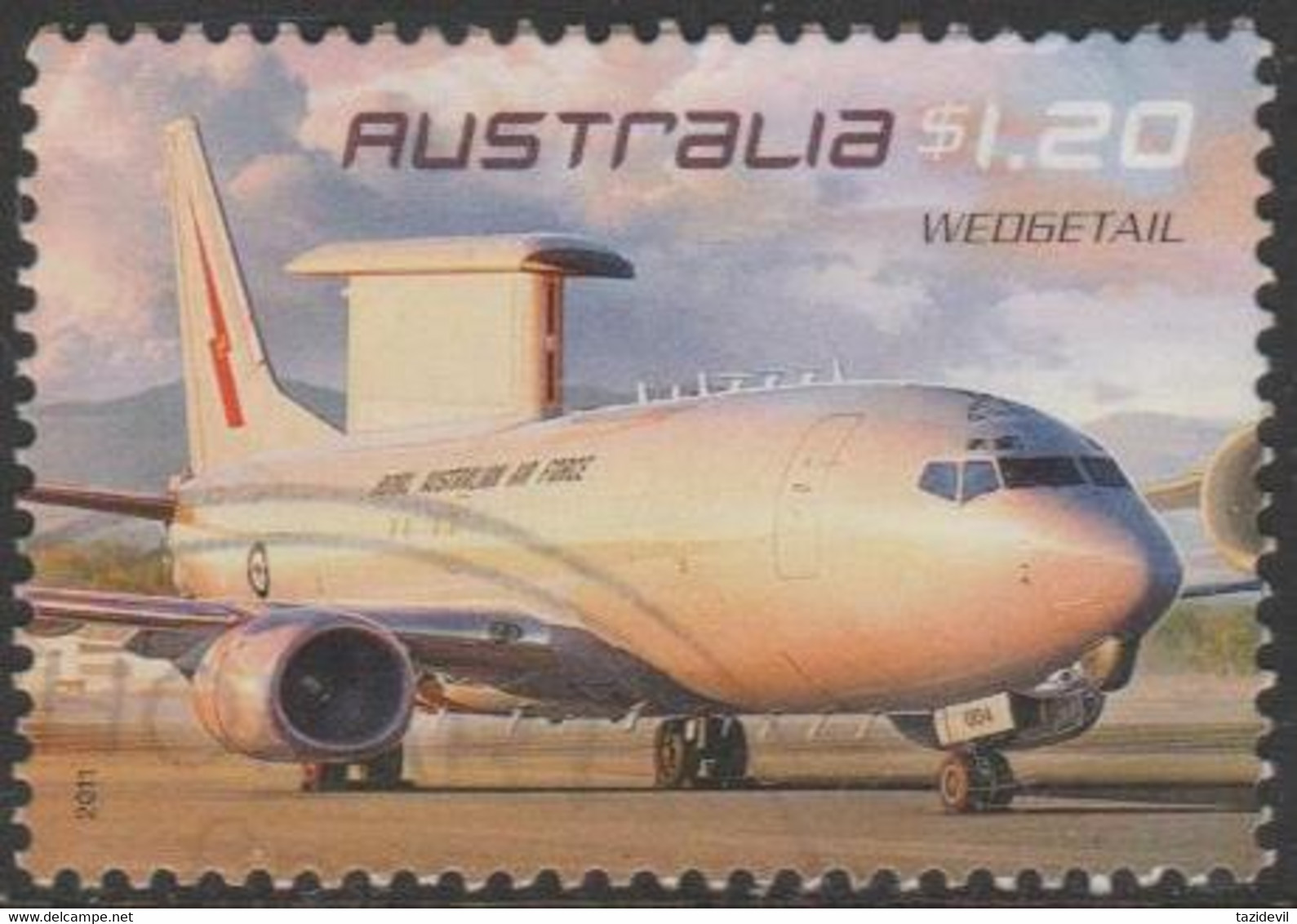 AUSTRALIA - USED 2011 $1.20 Air Force Aviation - Wedgetail - Aircraft - Used Stamps