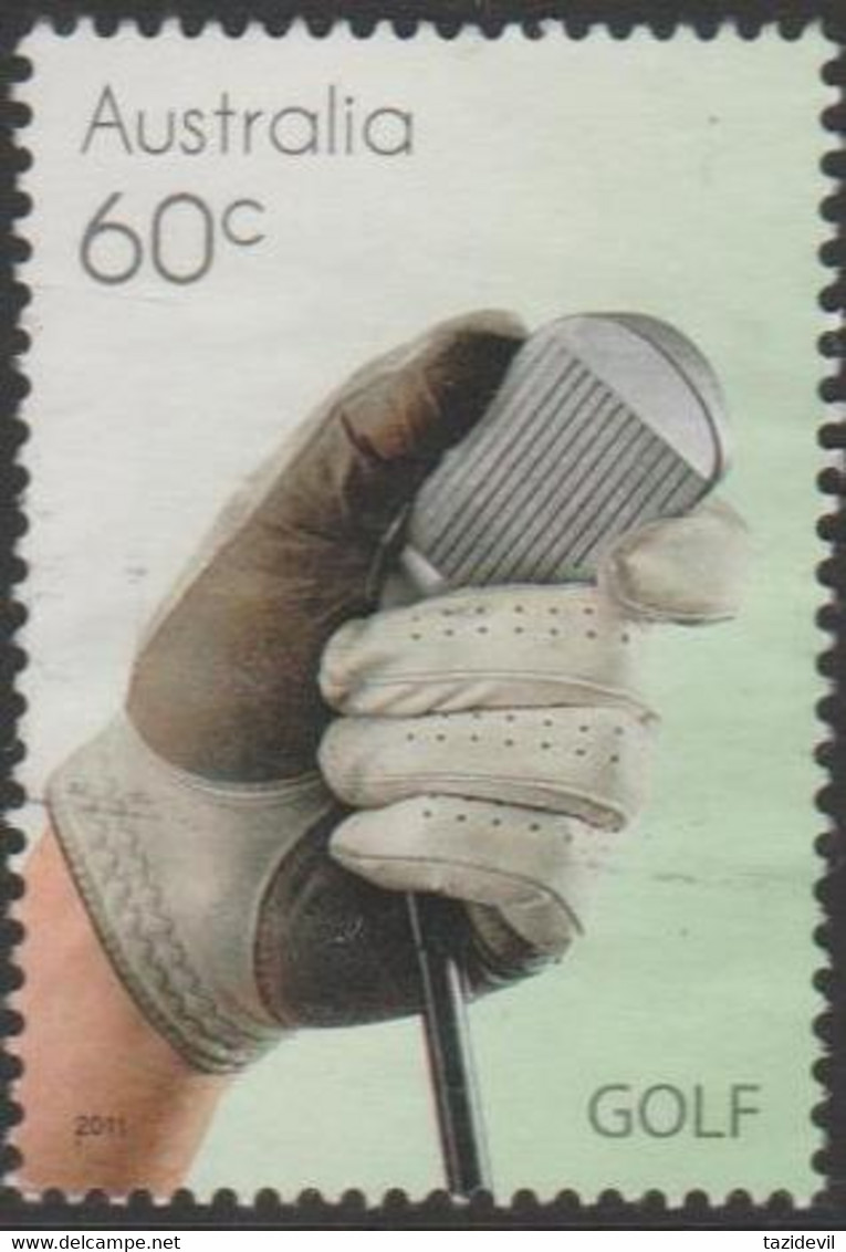 AUSTRALIA - USED 2011 60c Golf - Hand And Club - Used Stamps