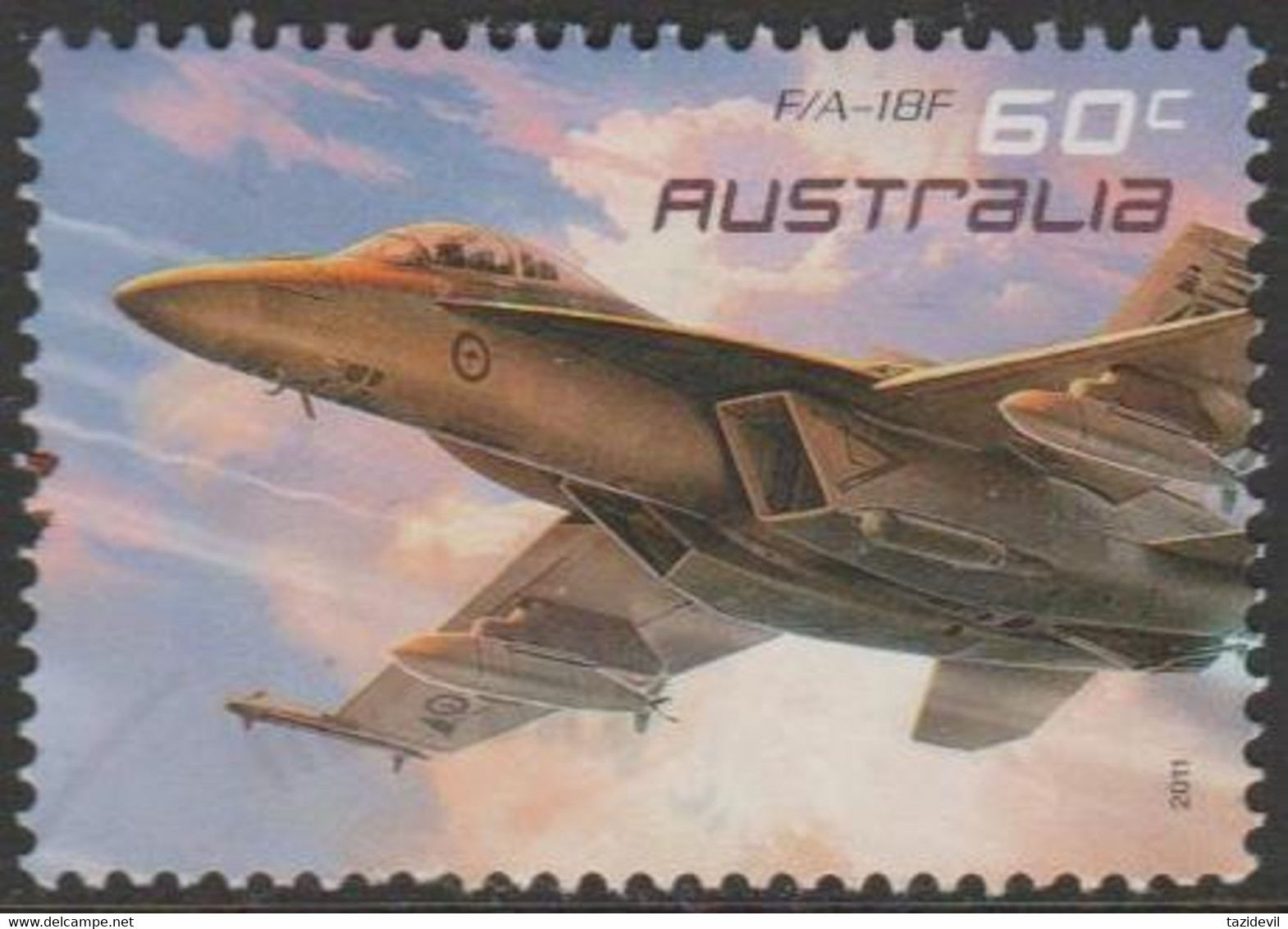 AUSTRALIA - USED 2011 60c Air Force Aviation F-111 - Aircraft - Used Stamps