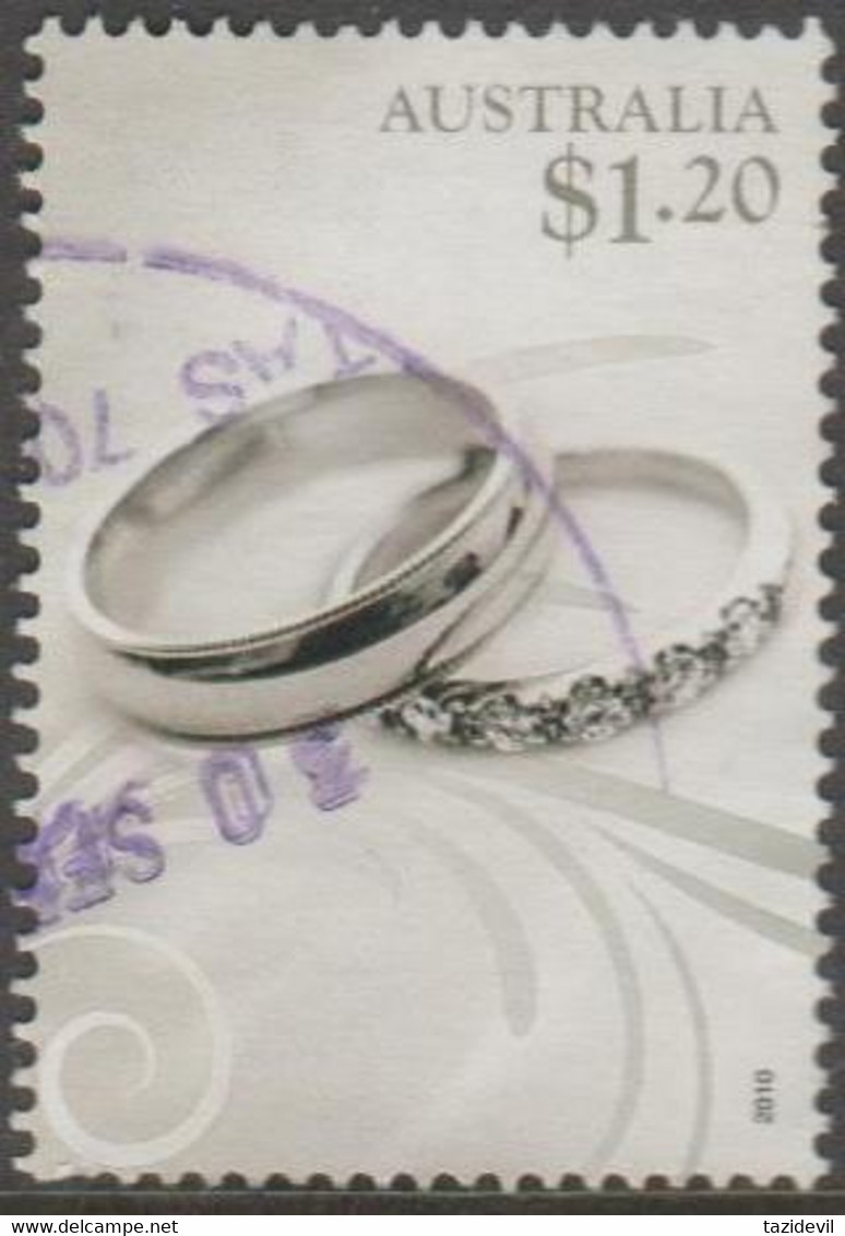 AUSTRALIA - USED 2010 $1.20 Special Occasions - Wedding Bands - Used Stamps