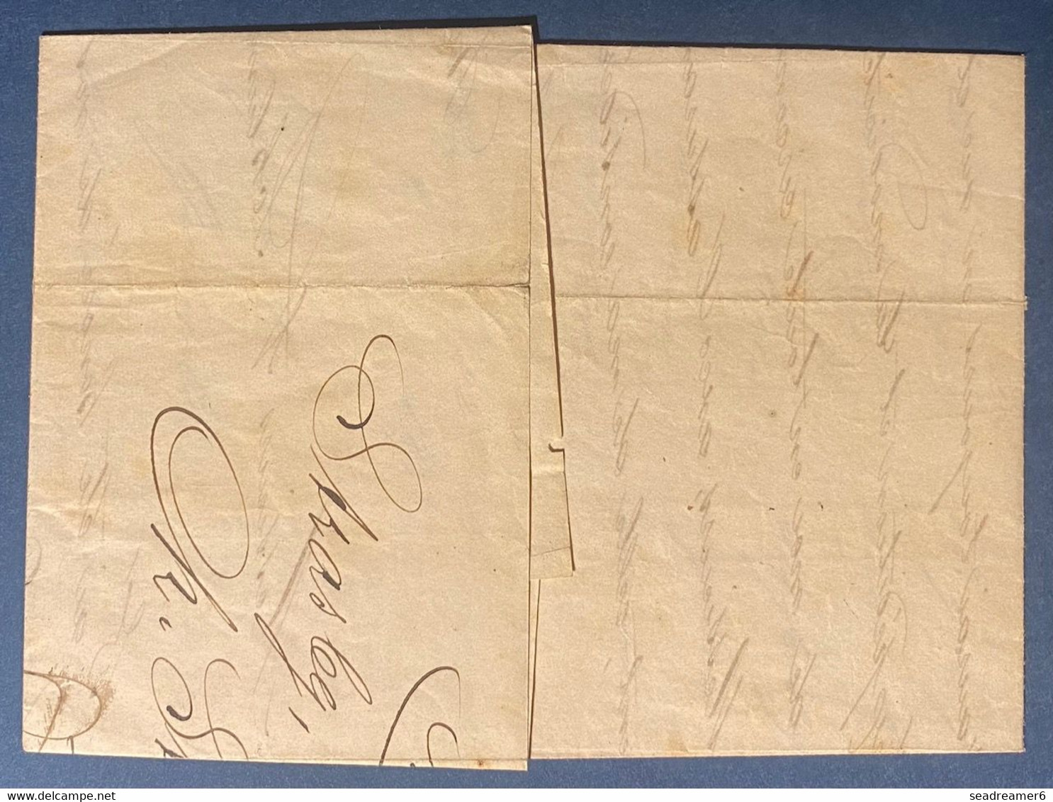 FRANCE Lettre N°10 Obl PC Leger 2950 De Strasbourg + Dateur Pour Guebwiller TTB - 1852 Louis-Napoléon