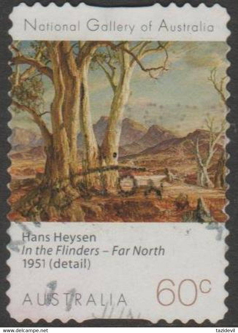 AUSTRALIA - DIE-CUT- USED 2013 60c National Gallery Paintings - Hans Heysen - Used Stamps