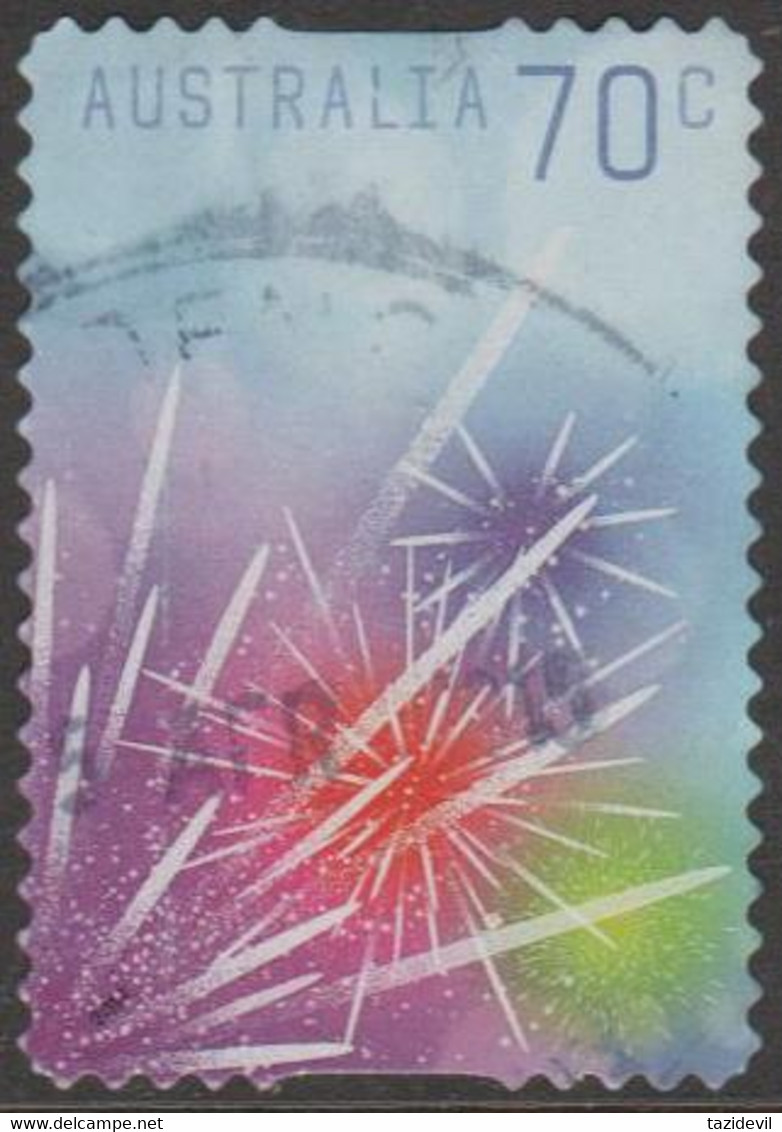 AUSTRALIA - DIE-CUT- USED 2014 70c Special Occasions -Sparklers - Used Stamps