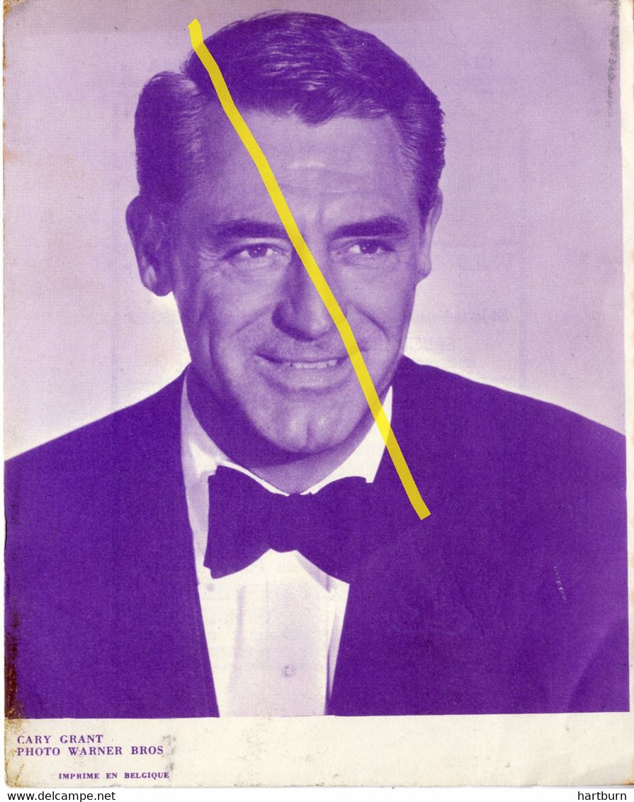 ♥️ Cary Grant (Cinema, Acteurs, Actrices, Film, Movie) (B-28) Cine CITY, Nieuwpoort (14.5 X 11.5 Cm) - Programme