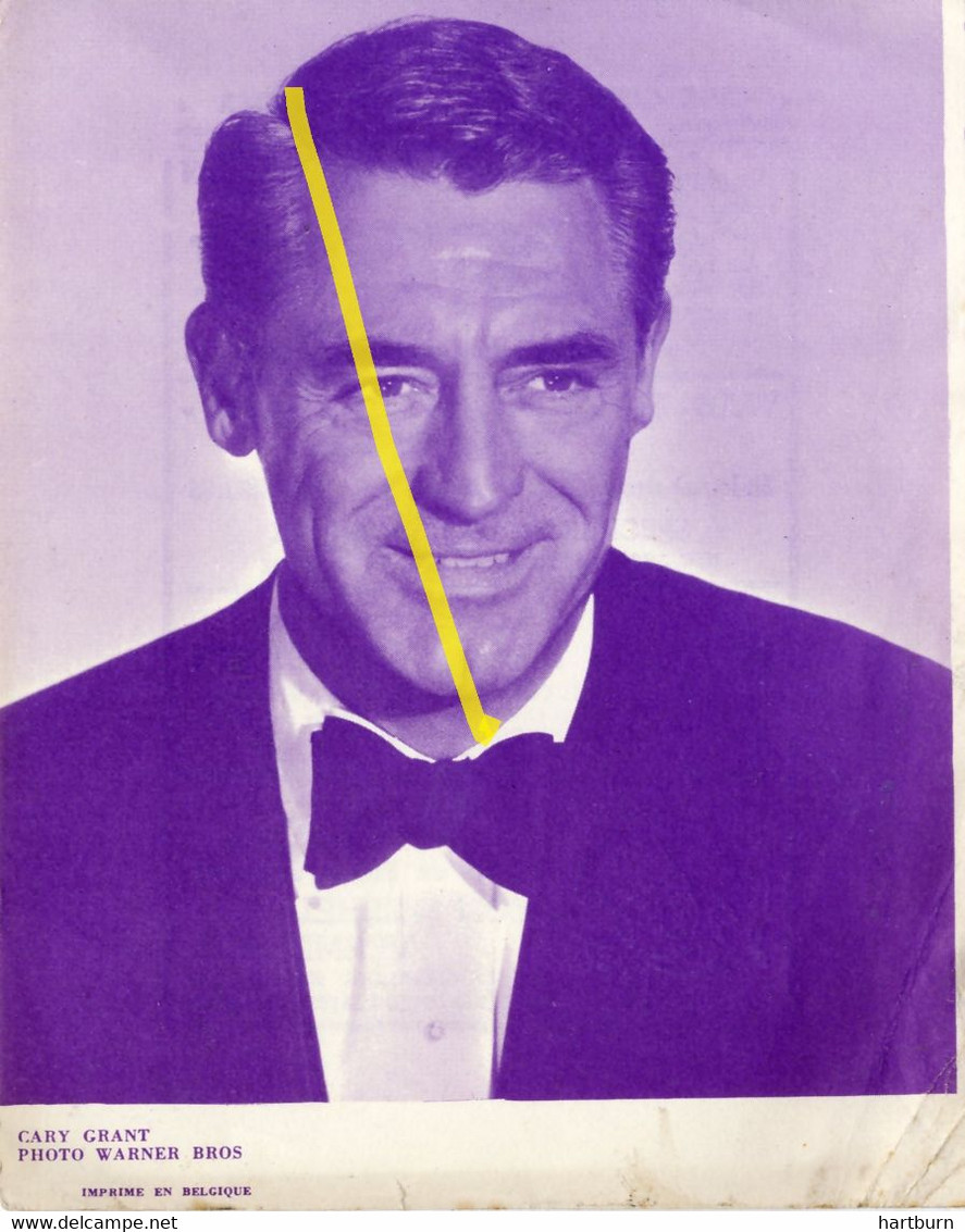 ♥️ Cary Grant (Cinema, Acteurs, Actrices, Film, Movie) (B-28) Cine CITY, Nieuwpoort (14.5 X 11.5 Cm) - Programme