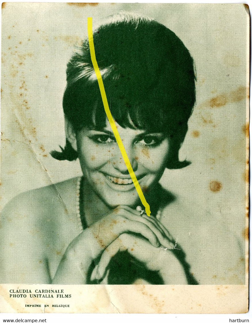 ♥️ Claudia Cardinale (Cinema, Acteurs, Actrices, Film, Movie) (B-28) Cine CITY, Nieuwpoort (14.5 X 11.5 Cm) - Programme