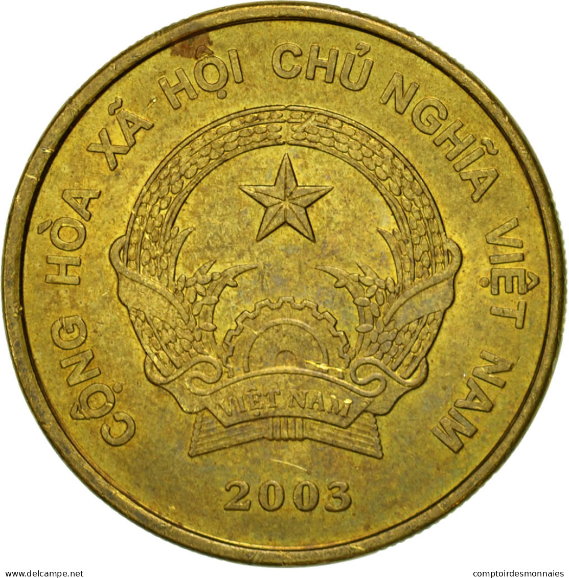 Monnaie, Viet Nam, SOCIALIST REPUBLIC, 2000 Dông, 2003, Vantaa, TTB, Brass - Viêt-Nam