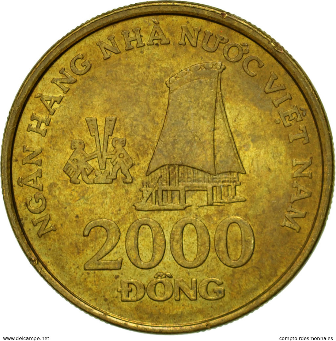 Monnaie, Viet Nam, SOCIALIST REPUBLIC, 2000 Dông, 2003, Vantaa, TTB, Brass - Vietnam