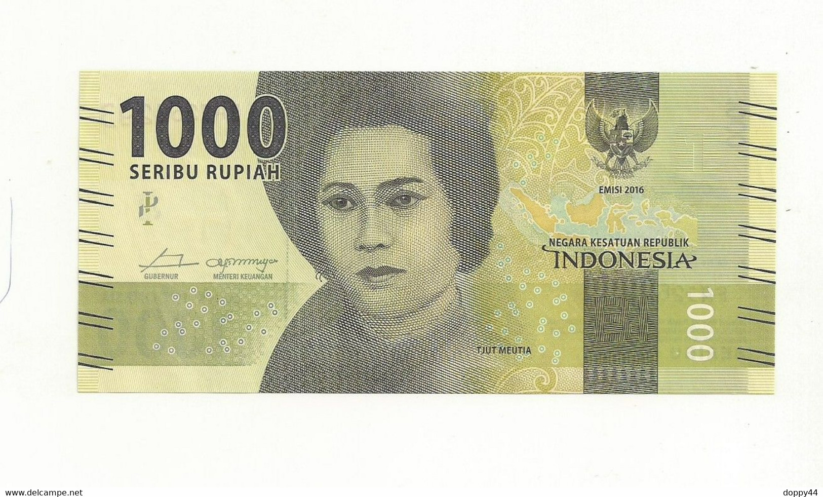 BILLET INDONESIE 1000 ROUPIE EMISSION 2016  NEUF SUPERBE. - Indonesia