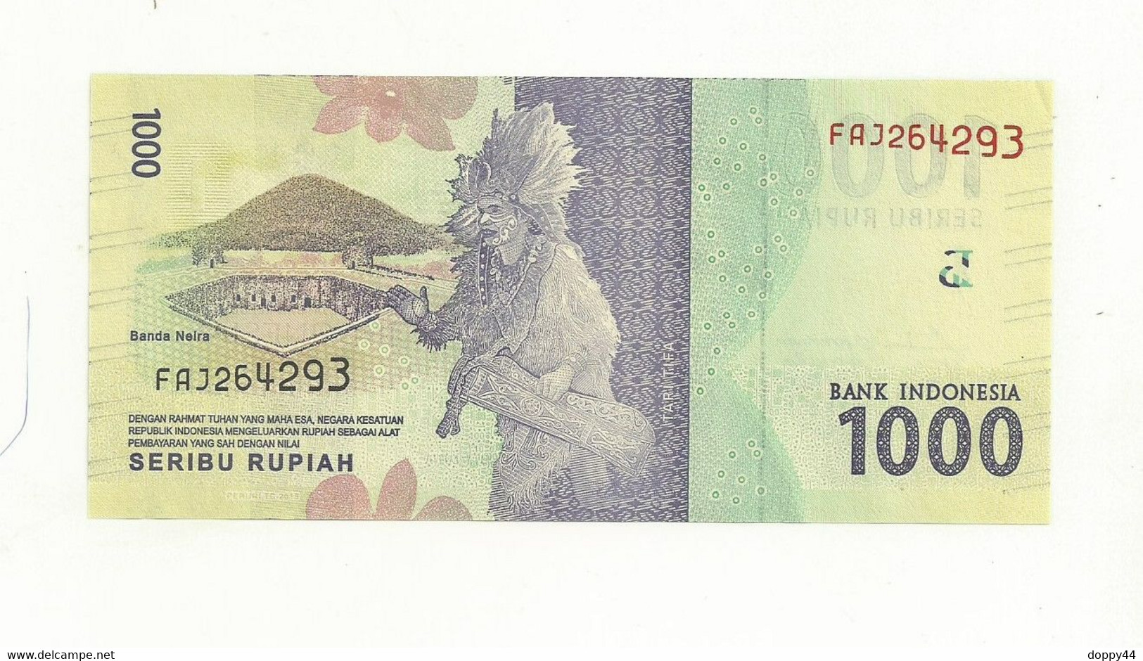 BILLET INDONESIE 1000 ROUPIE EMISSION 2016  NEUF SUPERBE. - Indonesia