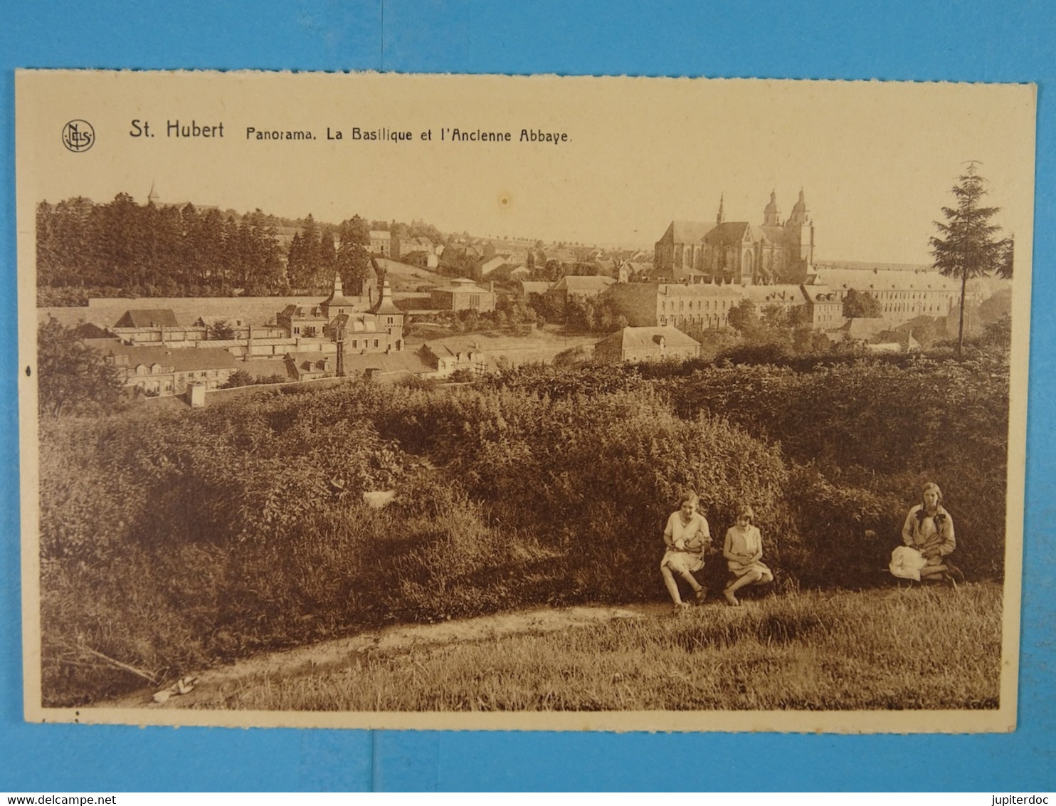 St. Hubert Panorama La Basilique Et L'Ancienne Abbaye - Saint-Hubert