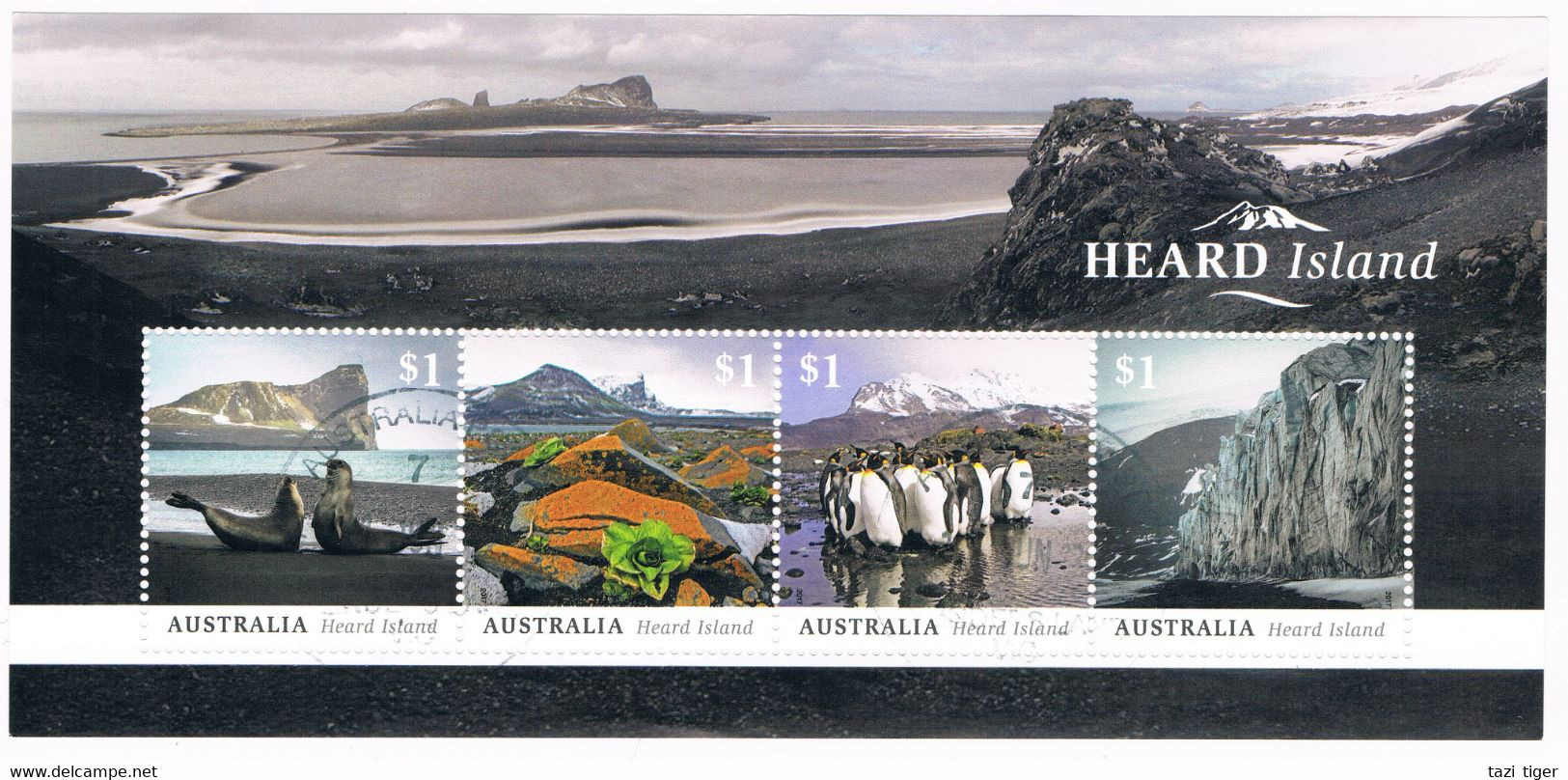 AUSTRALIA • 2017 • Heard Island - Minisheet • Commercially Used - Used Stamps