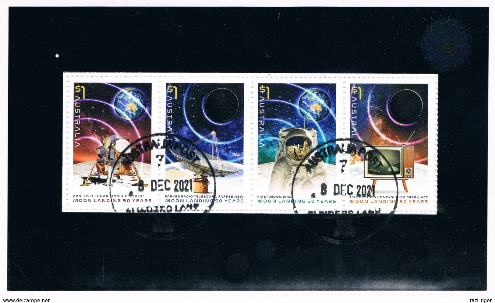 AUSTRALIA • 2019 • Moonlanding - Minisheet • Commercially Used - Used Stamps