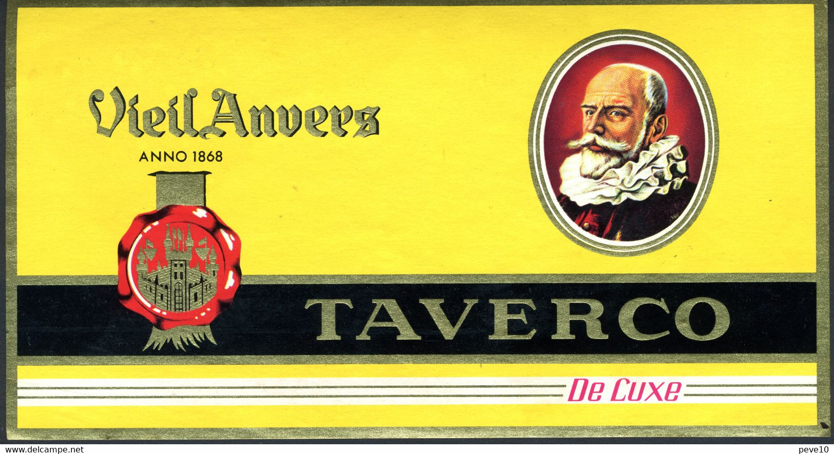 Etiquette De Boîte à Cigares   VIEIL ANVERS  TAVERCO - Etiquetas