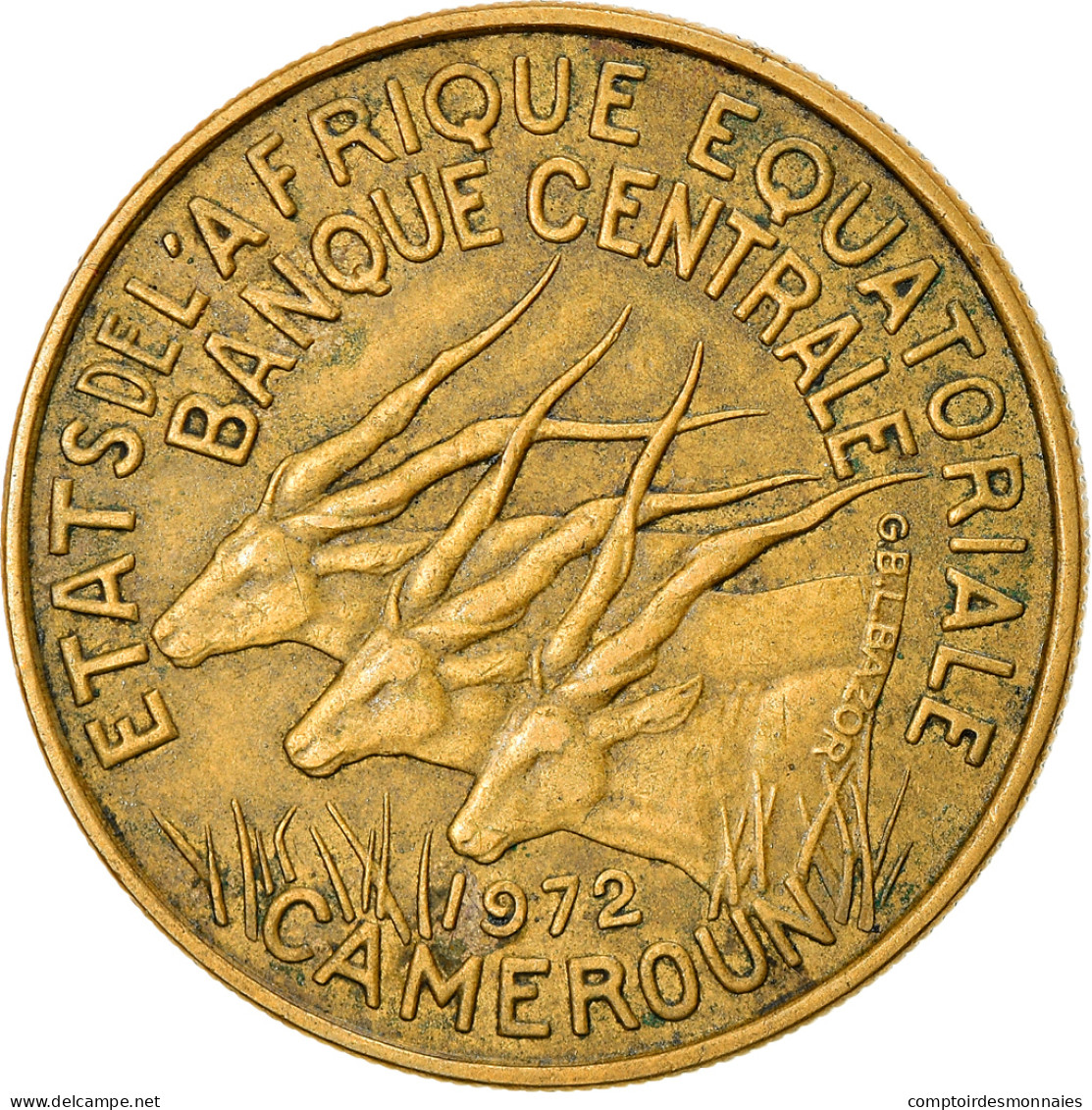 Monnaie, États De L'Afrique équatoriale, 25 Francs, 1972, Paris, TTB - Kameroen