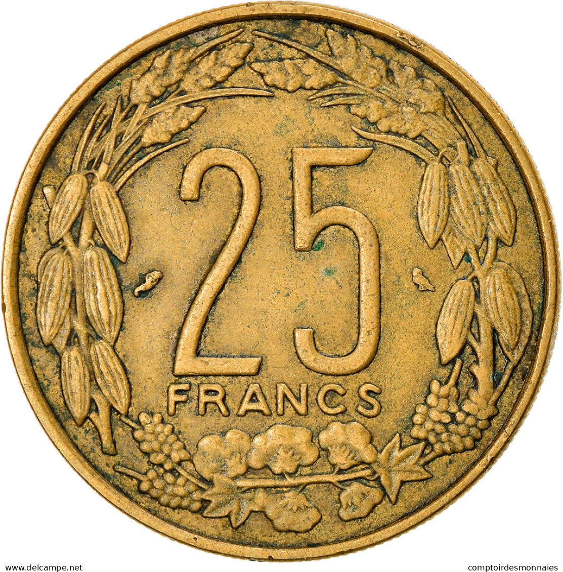 Monnaie, États De L'Afrique équatoriale, 25 Francs, 1972, Paris, TTB - Kameroen