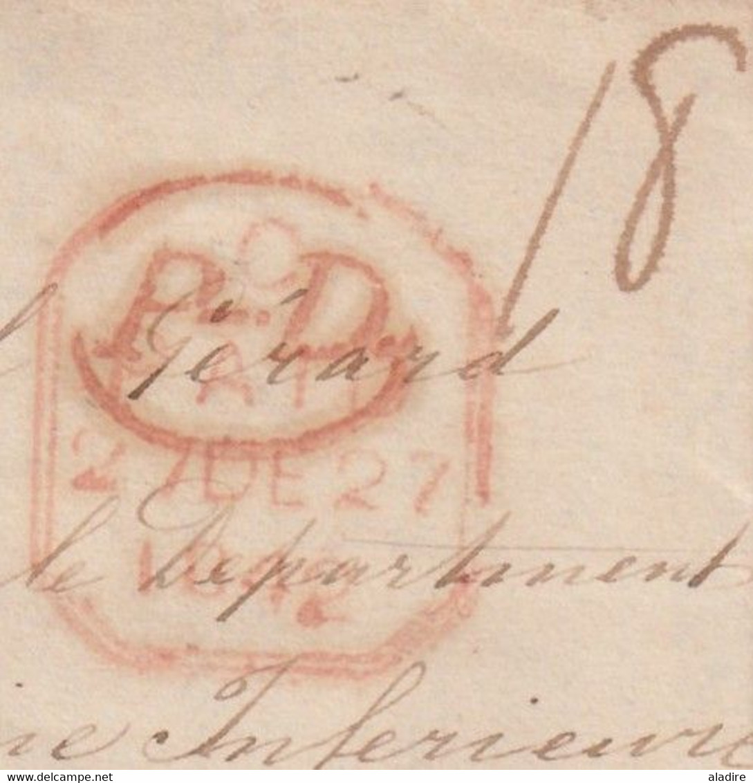 1847 - QV - Lettre Pliée Avec Corresp. De 3 P En Français De Kensington Vers Rouen, France - Port Payé En Angleterre - Marcophilie