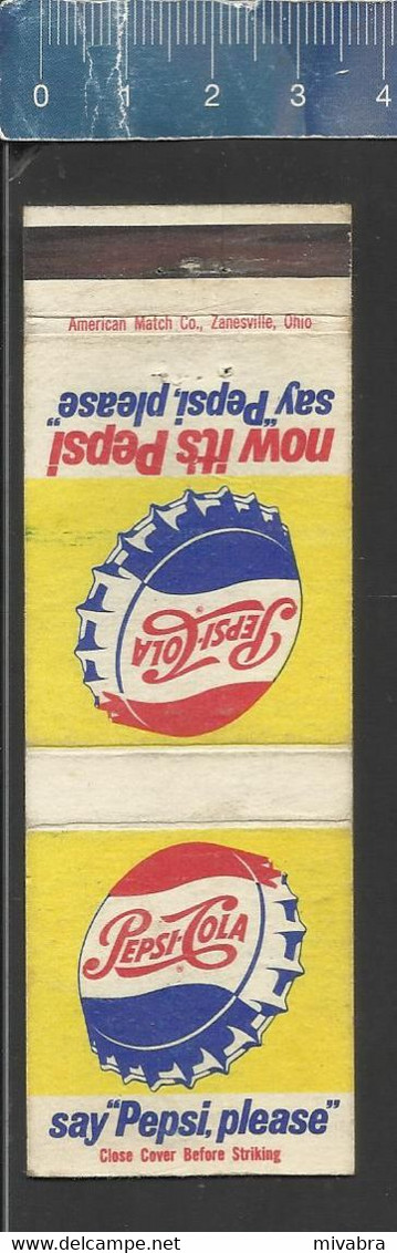 PEPSI COLA   - OLD MATCHCOVER USA - Zündholzschachteletiketten