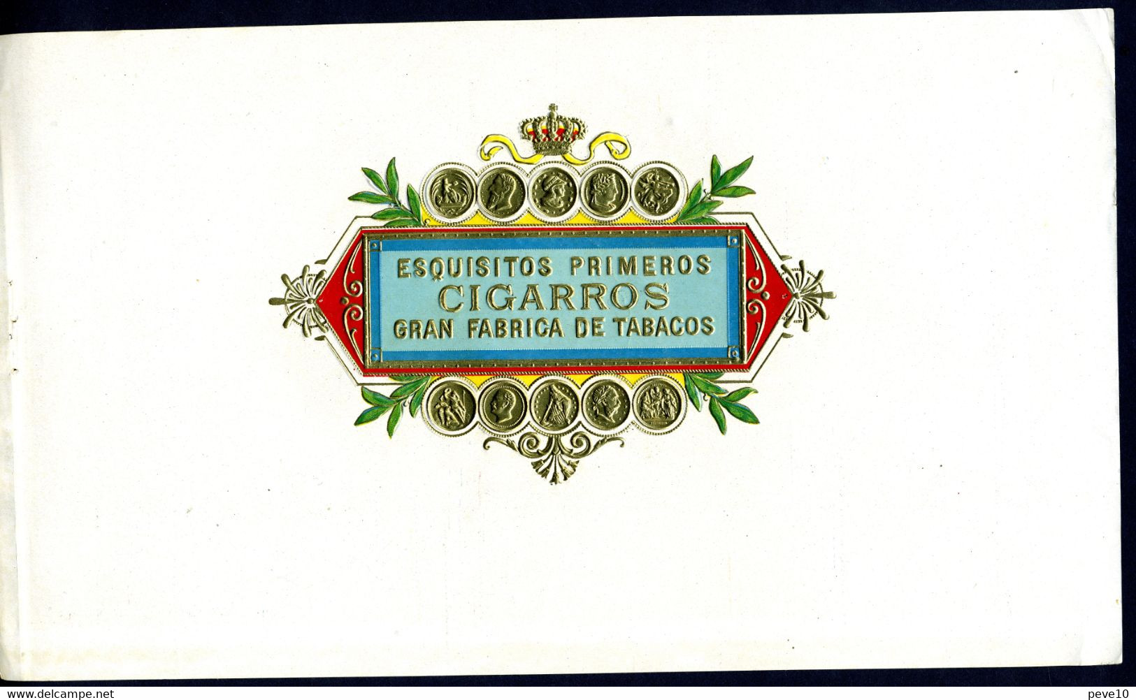 Etiquette De Boîte à Cigares  ESQUISITOS PRIMEROS  (en Relief) - Labels