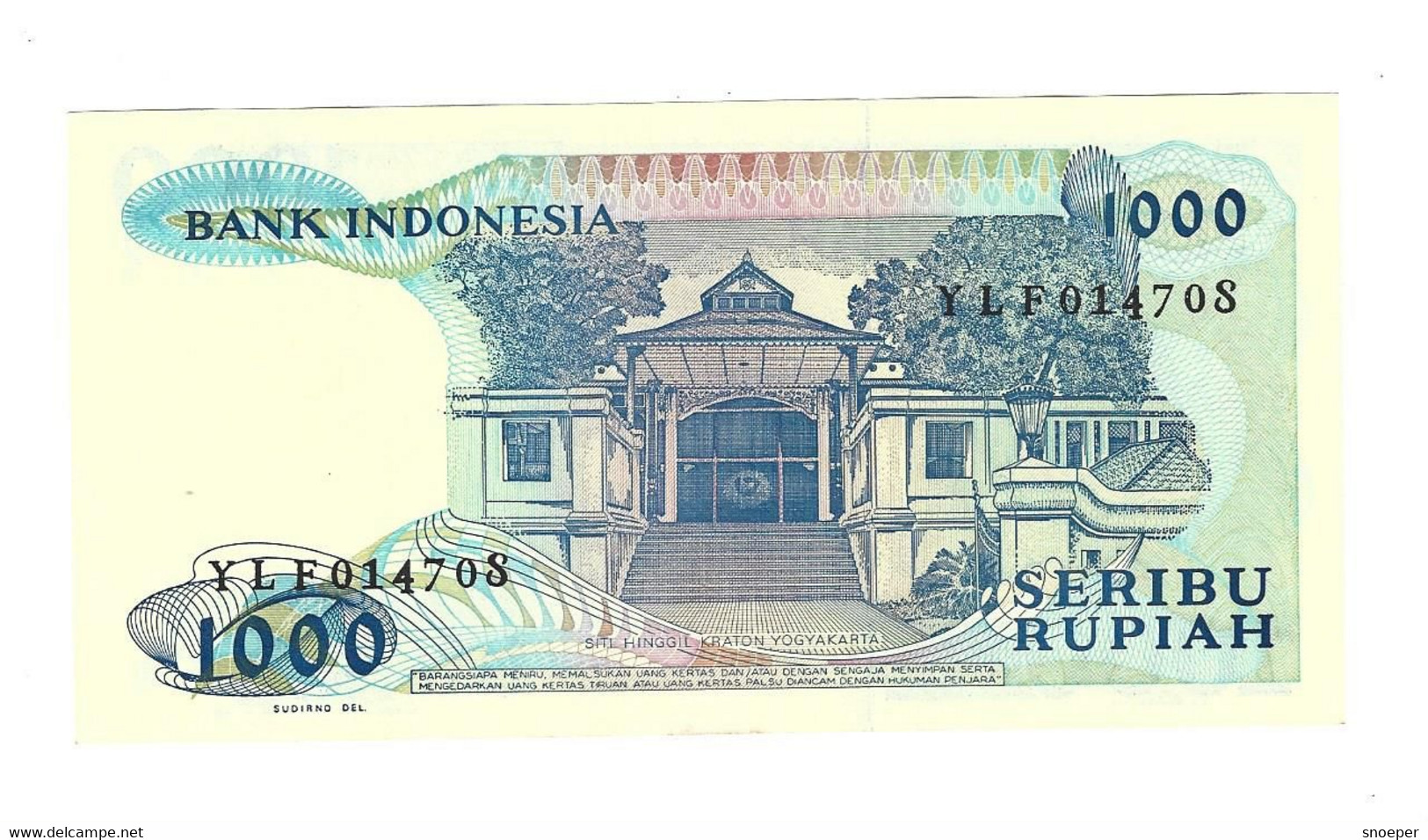 Indonesia 1000 Rupiah 1987   124   Unc - Indonésie