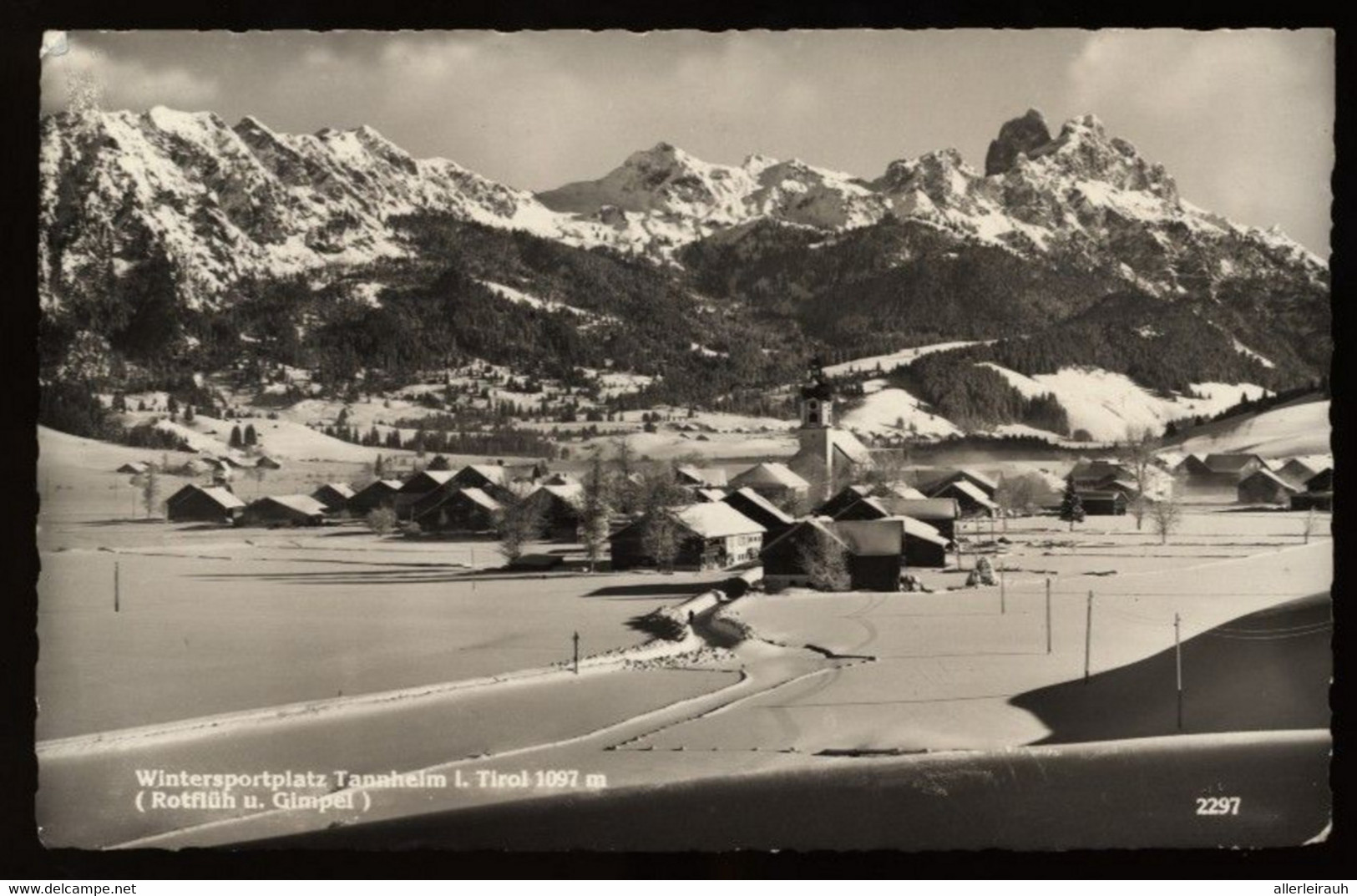 Wintersportplatz Tannheim / Tirol / Rotflüh Und Gimpel - 1961 Gelaufen  - Sonderstempel Tannheim - Tannheim