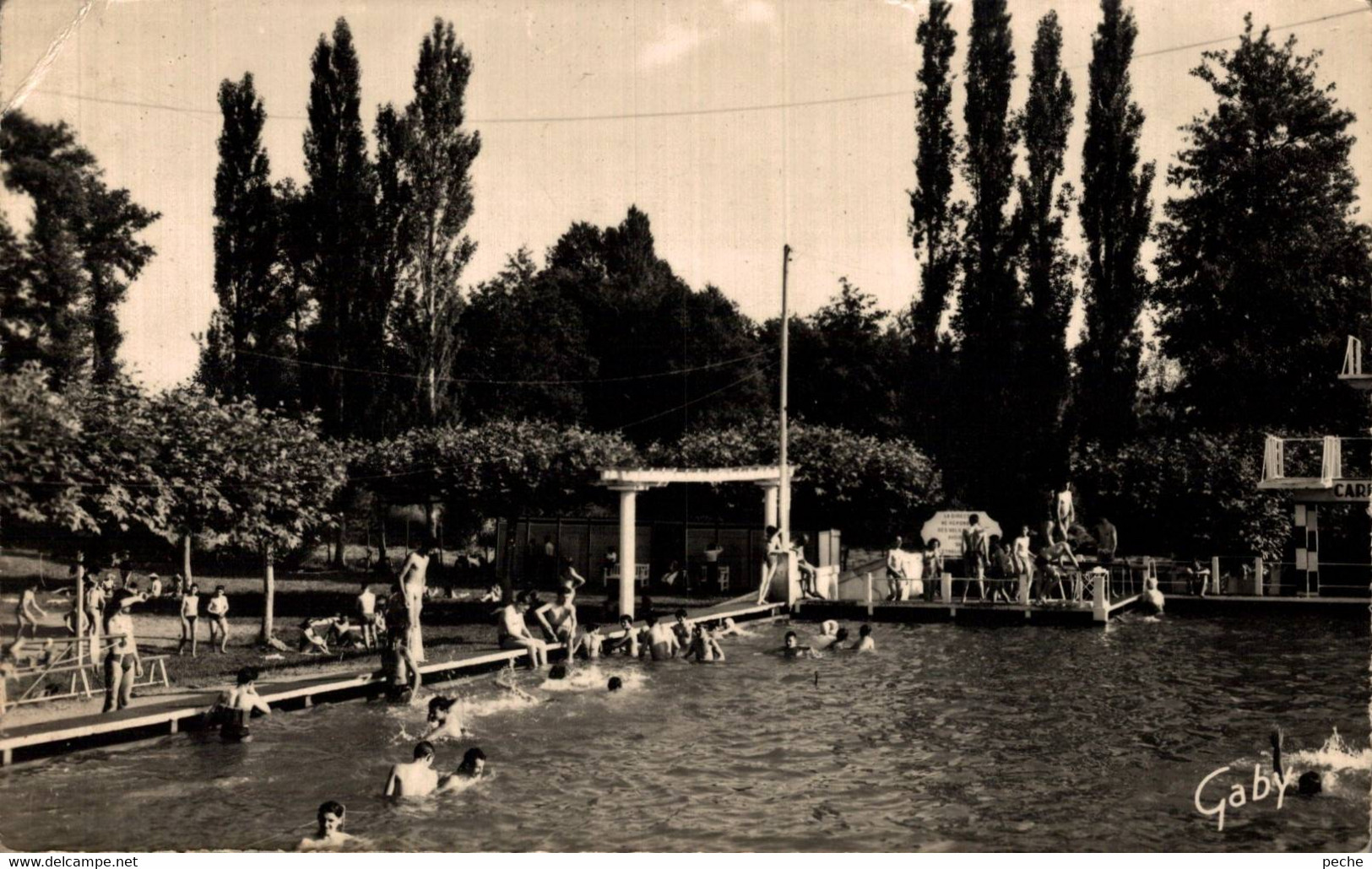 N°93038 -cpsm Carre Libourne -la Piscine- - Libourne