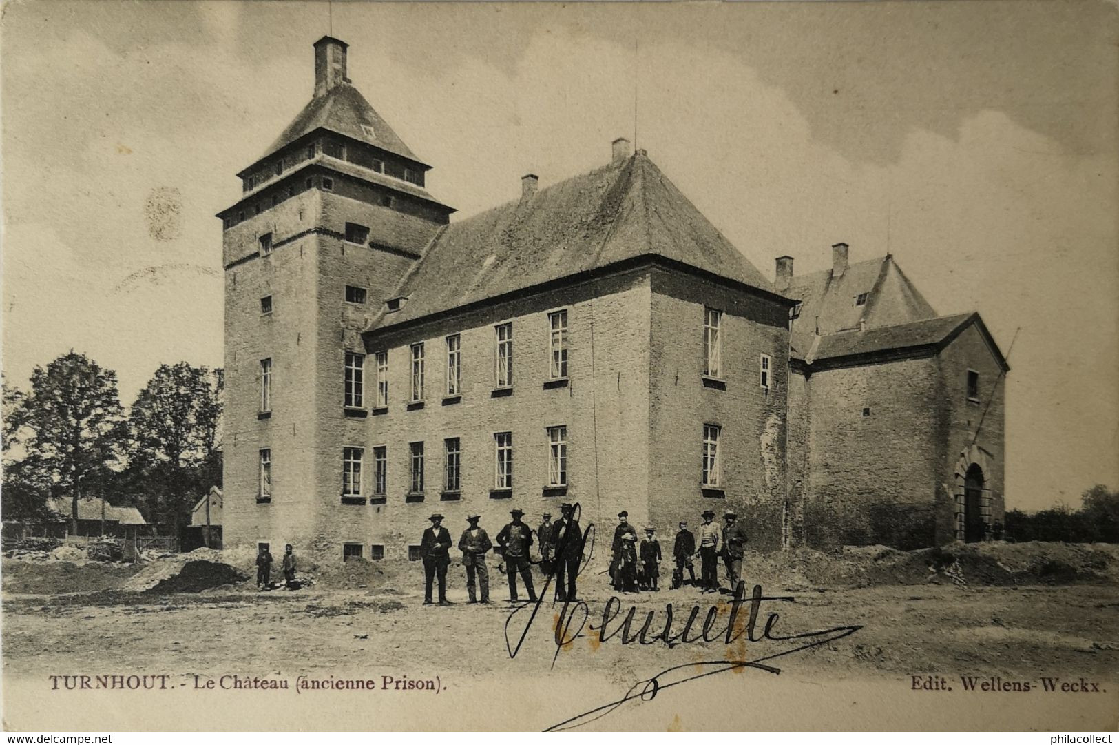 Turnhout // Le Chateau (Ancienne Prison) Met Volk 19?? - Turnhout