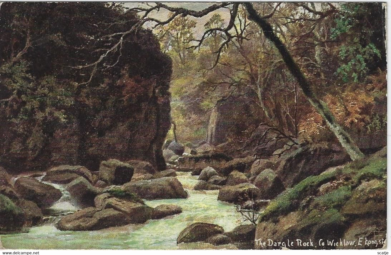 Wicklow   -   The Dargle Rock   -   1905   Naar   London - Wicklow