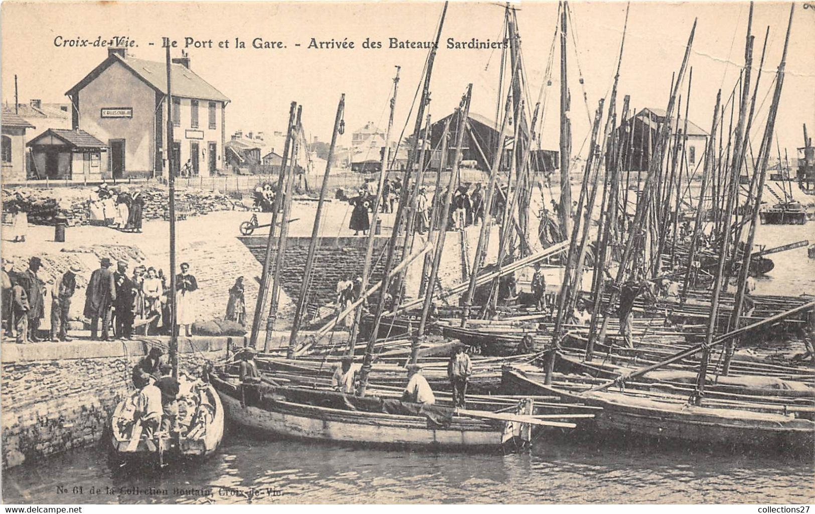 85-SAINT-GILLES-CROIX-DE-VIE- ARRIVEE DES BATEAUX SARDINIERS - Saint Gilles Croix De Vie